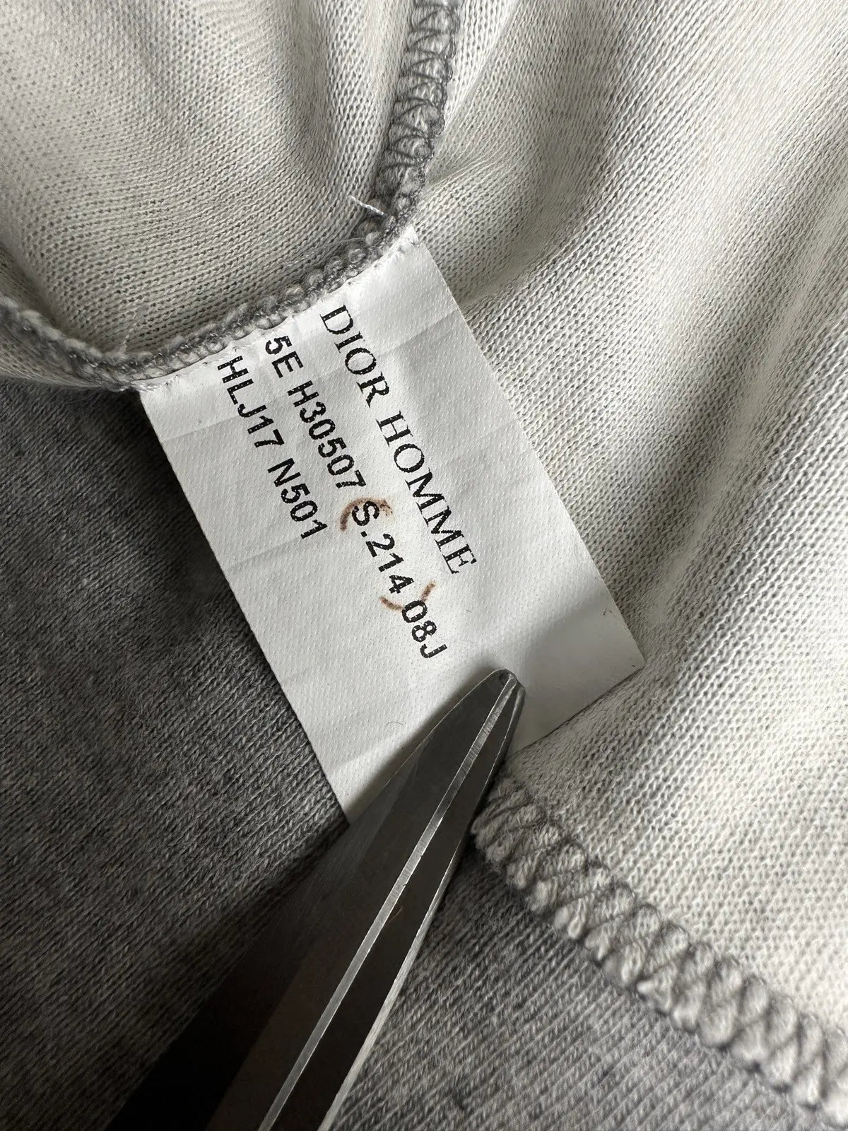 Dior Homme SS05 “BECK/Untitled” sample collared sweater