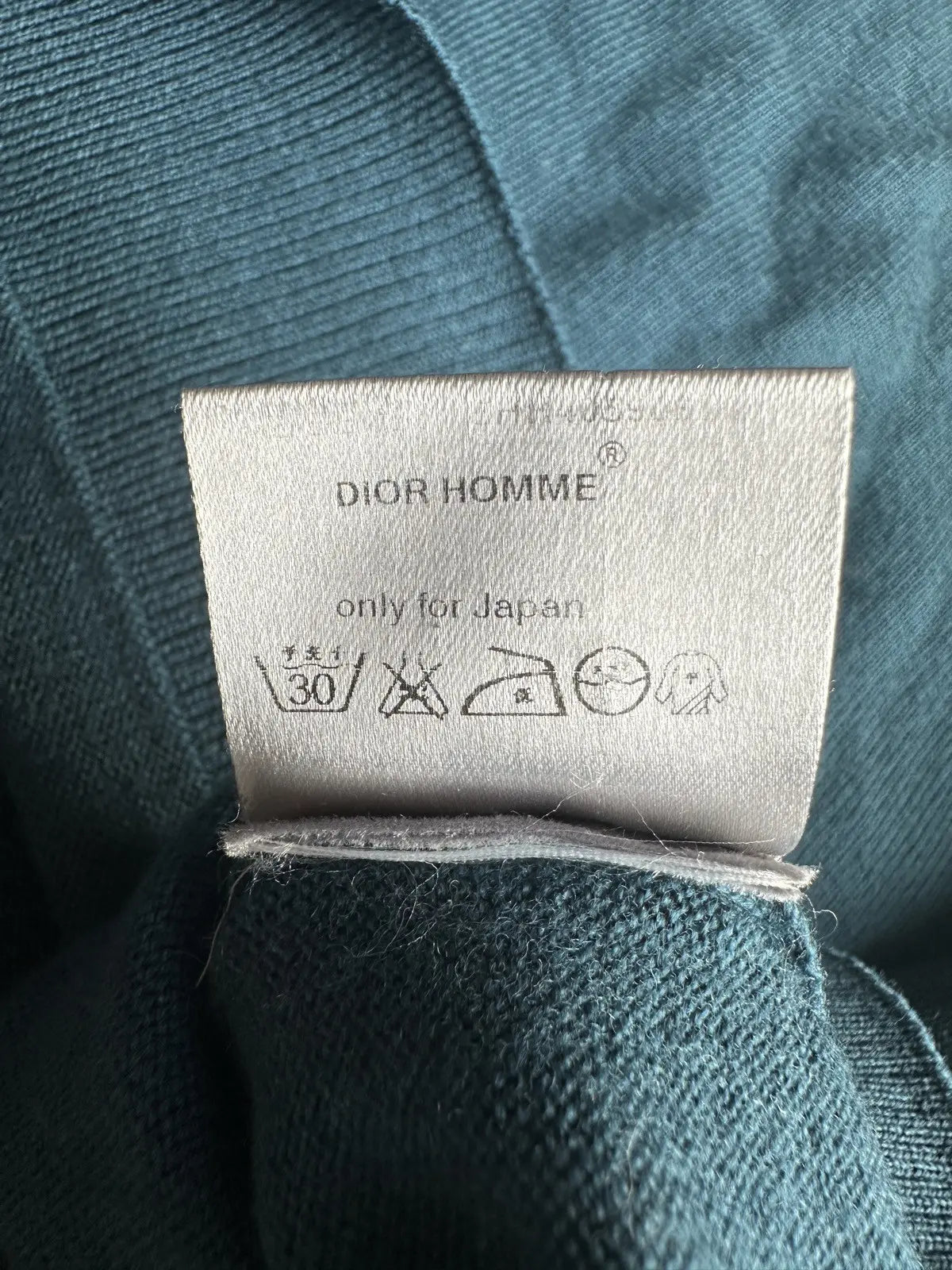 Dior Homme AW05 "in the morning" distressed wool sweater
