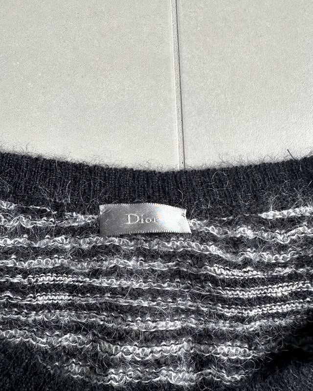 Dior Homme AW07 “Navigate” striped mohair knit