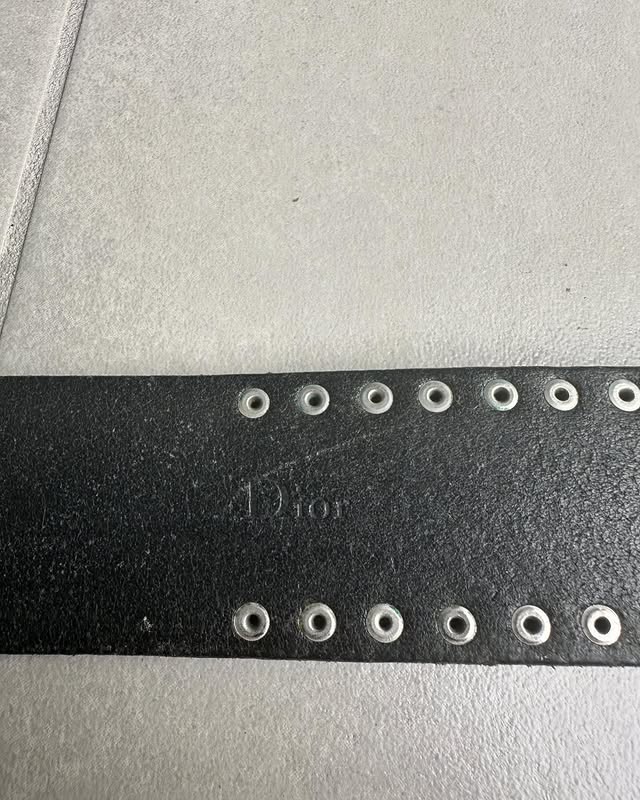 Dior Homme AW06 “These Grey Days” studded calfskin belt