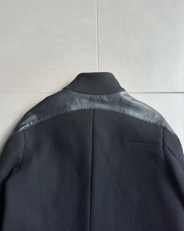 Dior Homme AW02 “Reflexion” cafe racer wool/angora jacket