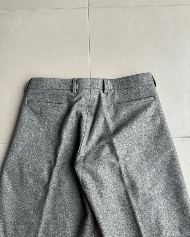 Dior Homme AW02 “reflexion” wool/cashmere wide trousers