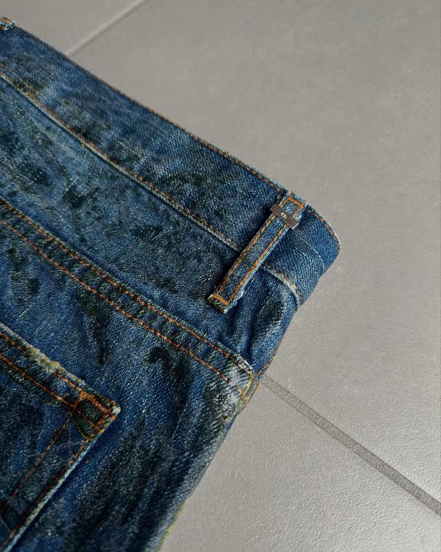 Dior Homme AW07 waxed jeans