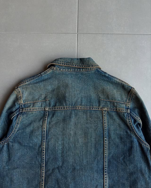 Dior Homme AW04 rust wash denim jacket