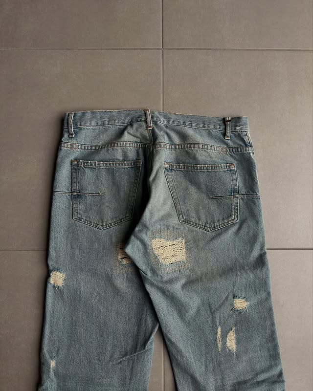 Dior Homme SS06 “The World Is A Mess, But His Hair Was Perfect” crash denim