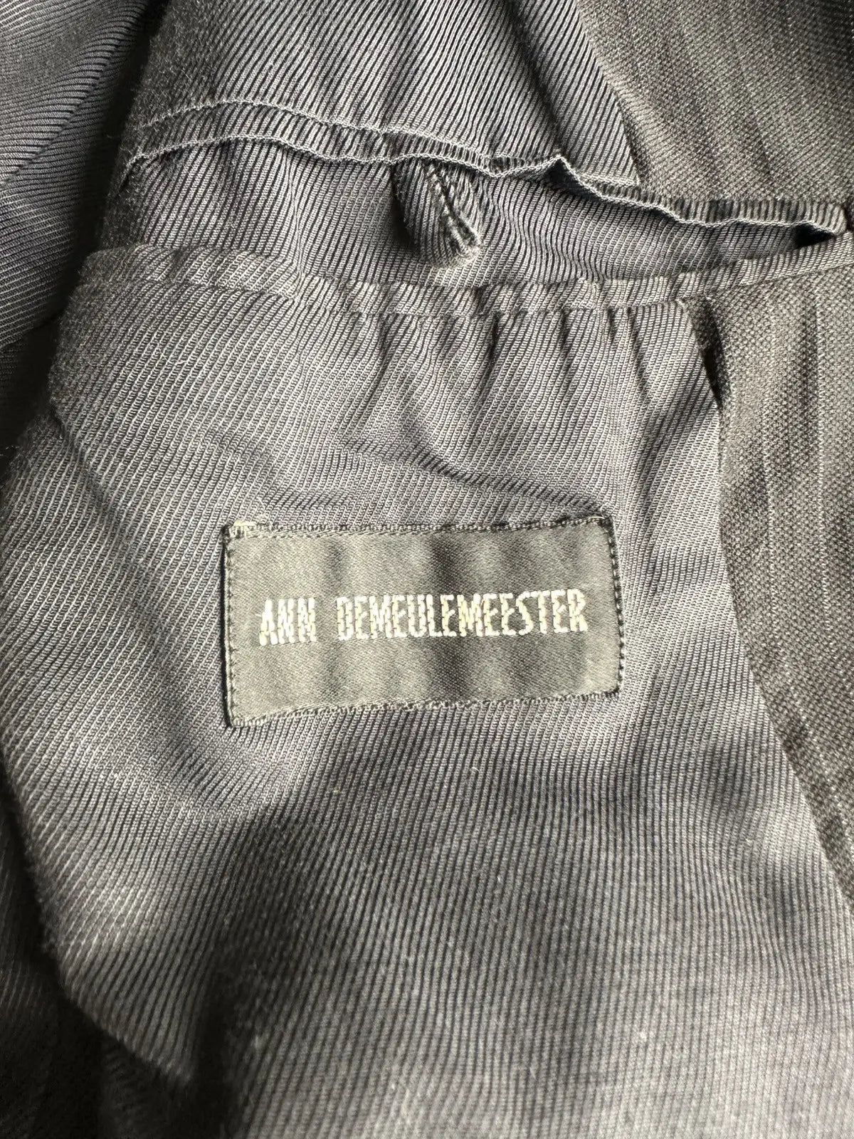 Ann Demeulemeester SS03 peak lapel Pinstripe blazer