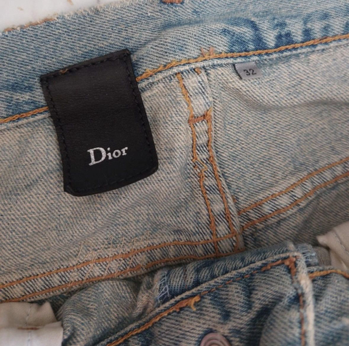 Dior Homme SS06 "The World Was A Mess, But His Hair Was Perfect" crash denim