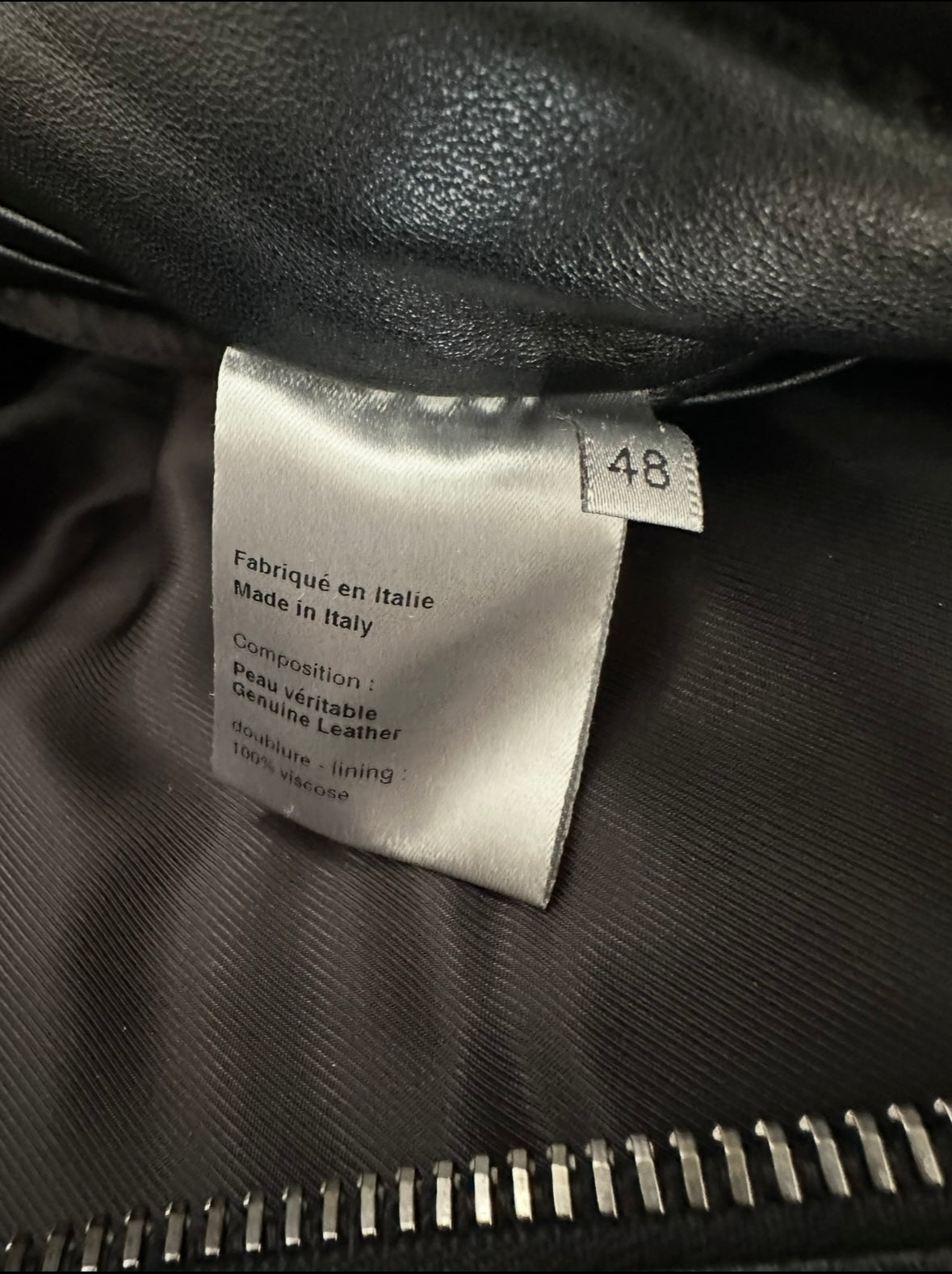 Dior Homme AW04 fur hooded leather jacket