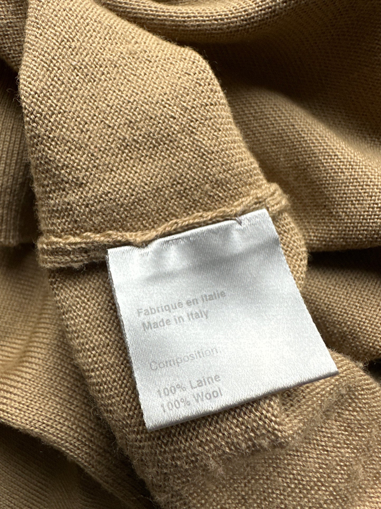 Dior Homme AW04 “VOTC” runway slashed V-neck sweater