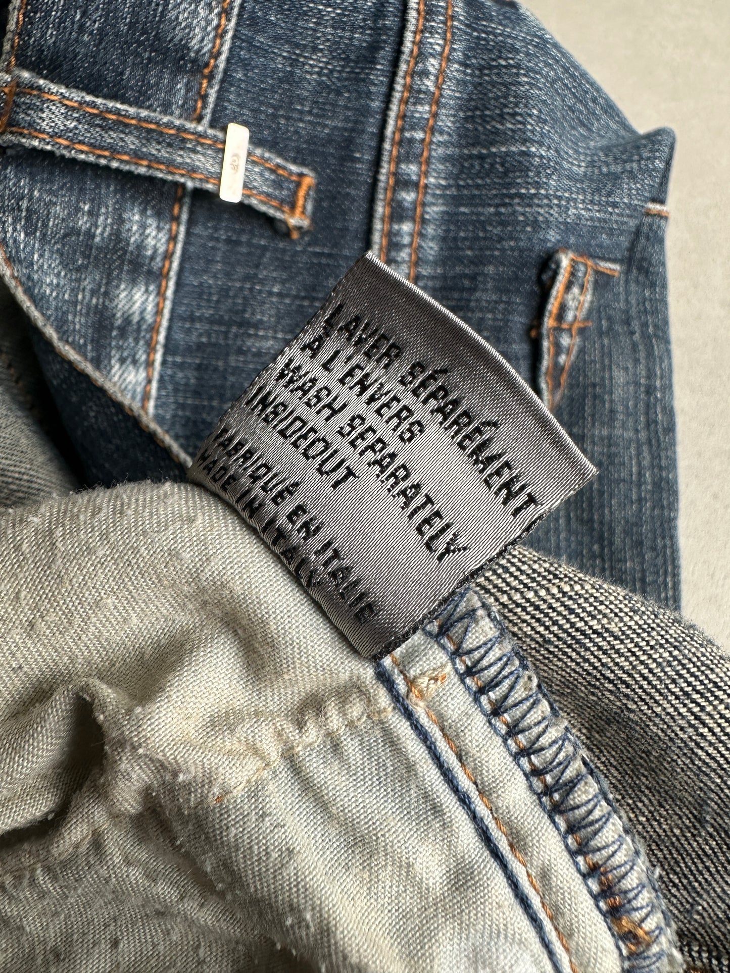 Dior Homme AW07 "Navigate" 17.5cm Jake jeans