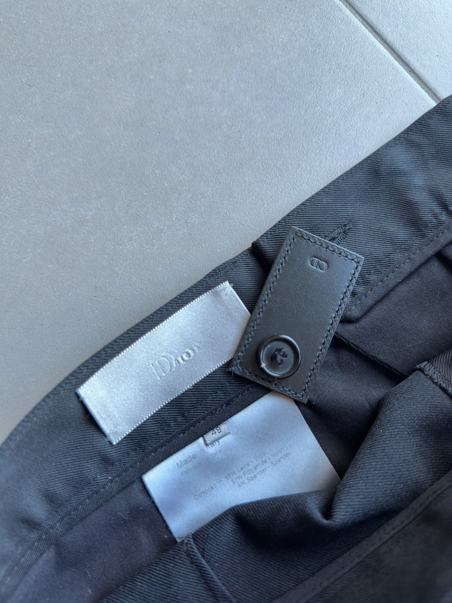 Dior Homme AW02 “Reflexion” coated trousers