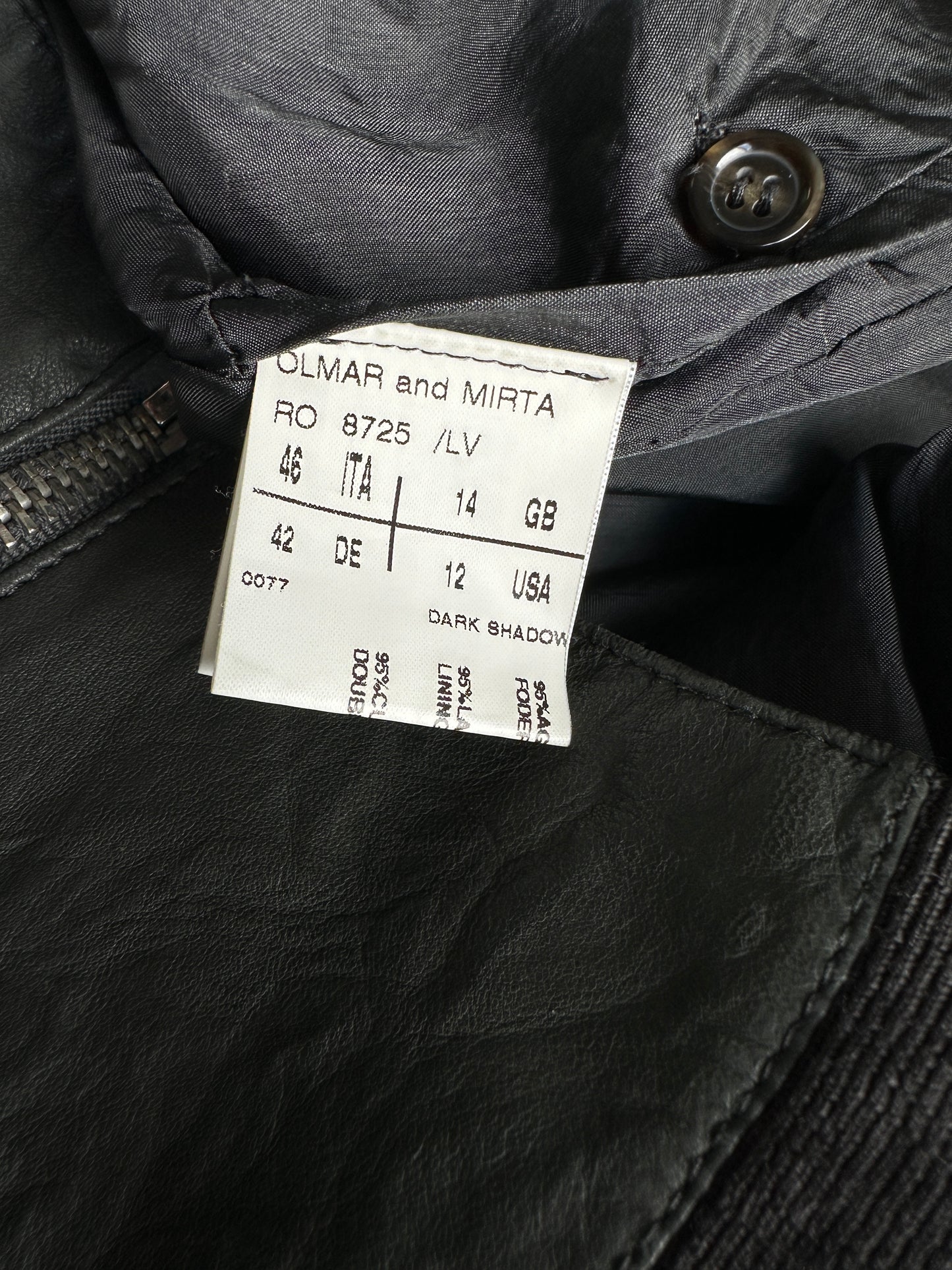 Rick Owens SS07 "Drake" cropped leather jacket