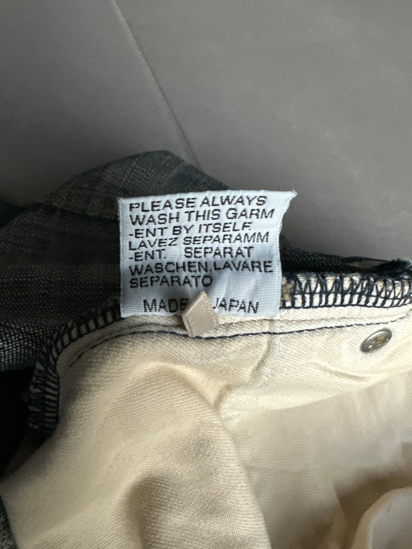 Dior Homme SS05 "BECK/Untitled” Washed denim