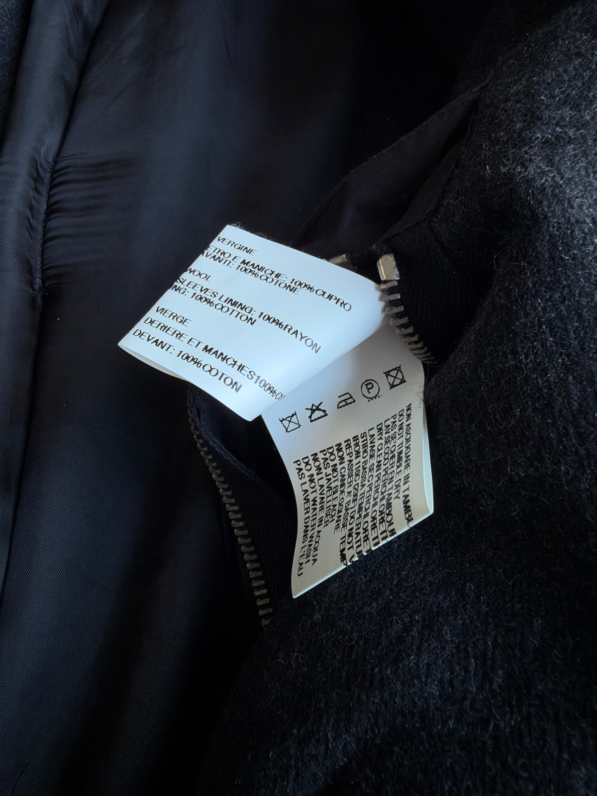 Rick Owens AW12 "MOUNTAIN" textured cropped blazer