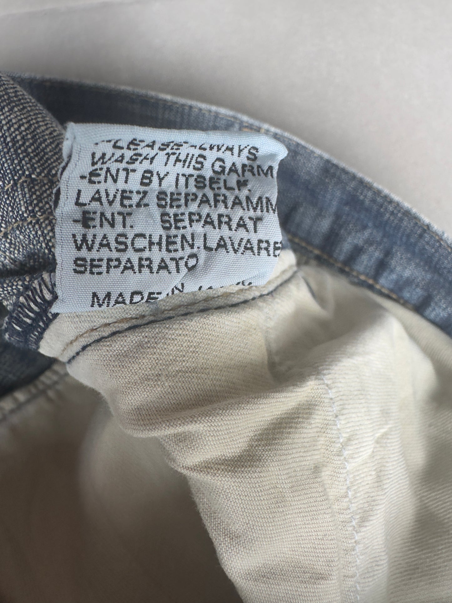 Dior Homme SS05 "BECK/Untitled” Washed denim