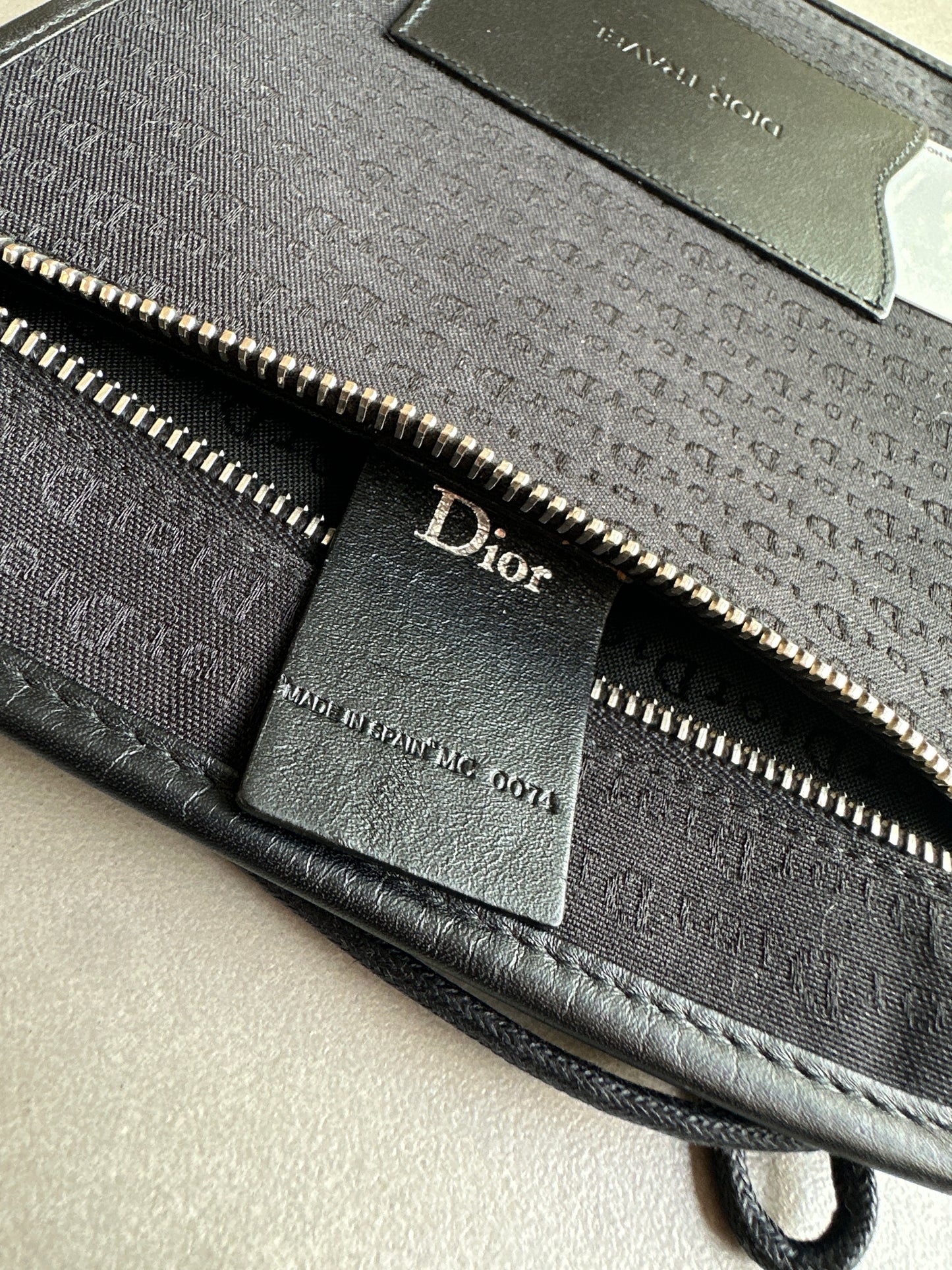 Dior Homme SS04 "Strip” Monogram Travel Bag