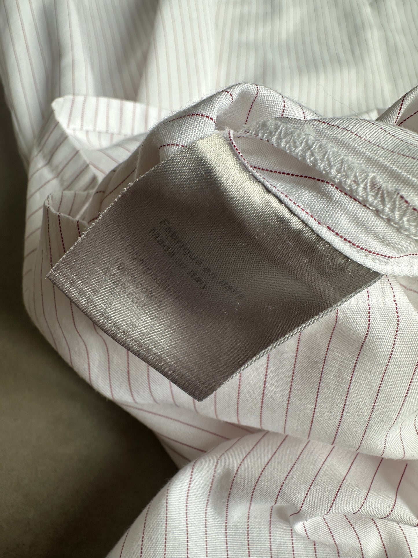Dior Homme AW04 “VOTC” striped button up shirt