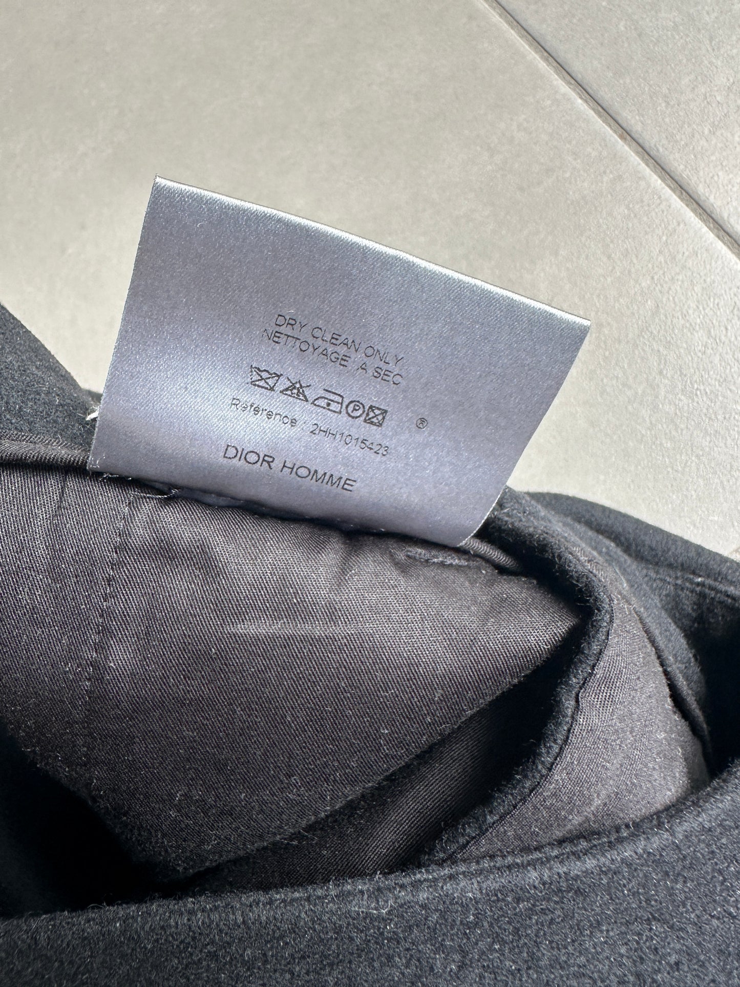 Dior Homme AW02 “reflexion” wool/cashmere wide trousers