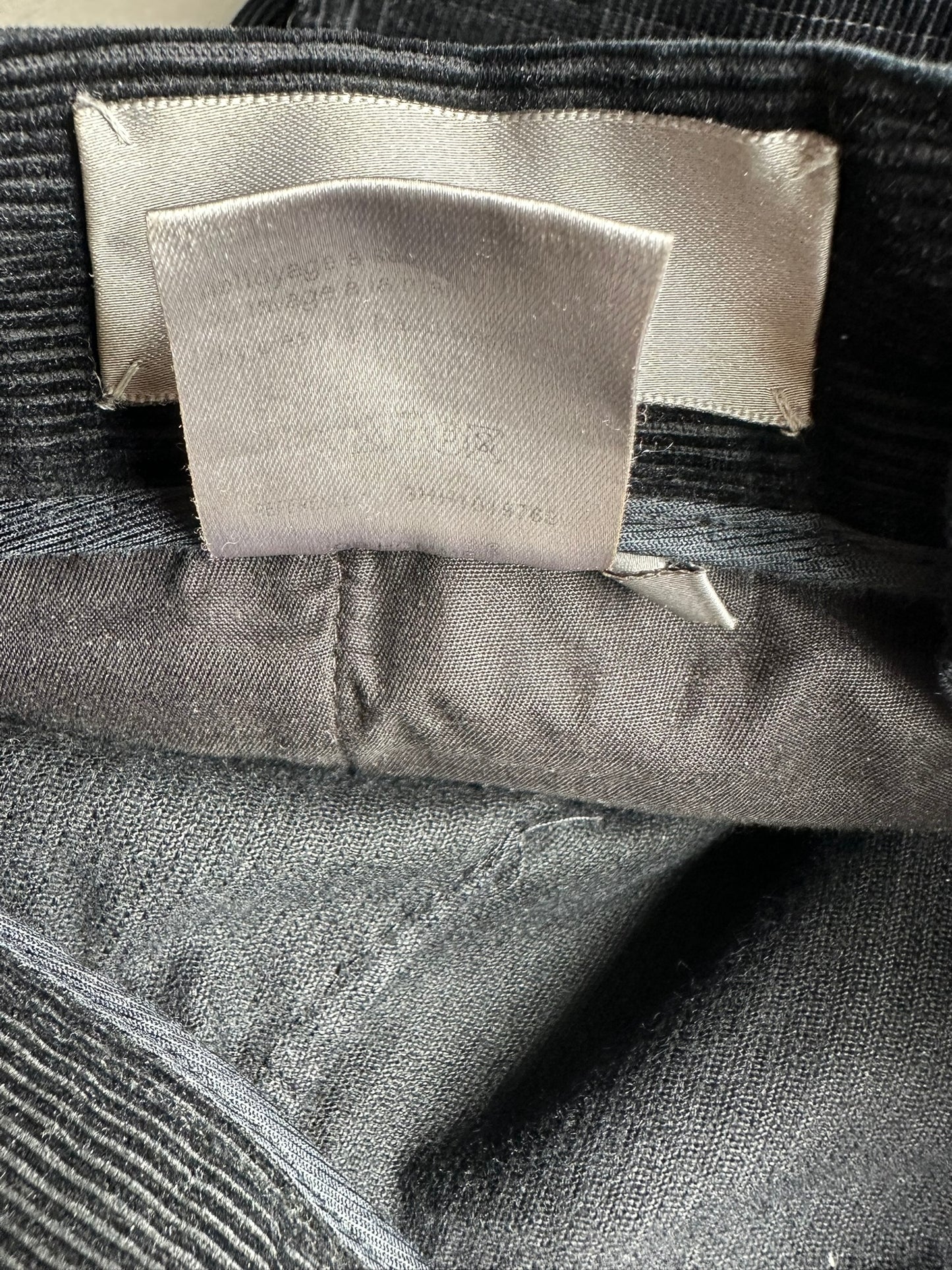 Dior Homme AW03 “Luster” corduroy multi-pocket runway cargo pants