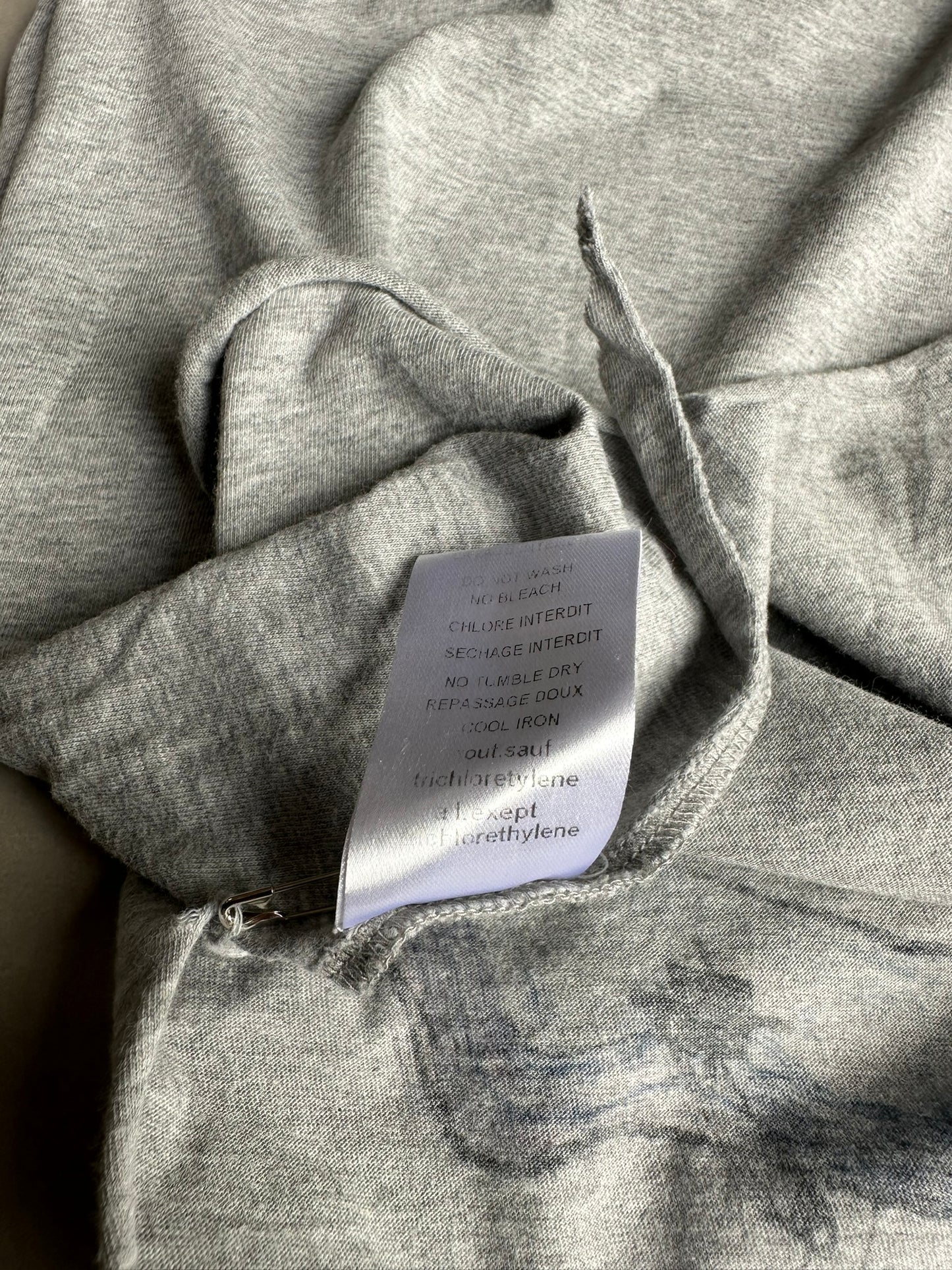 Balmain SS11 Graffiti safety pin Tank top