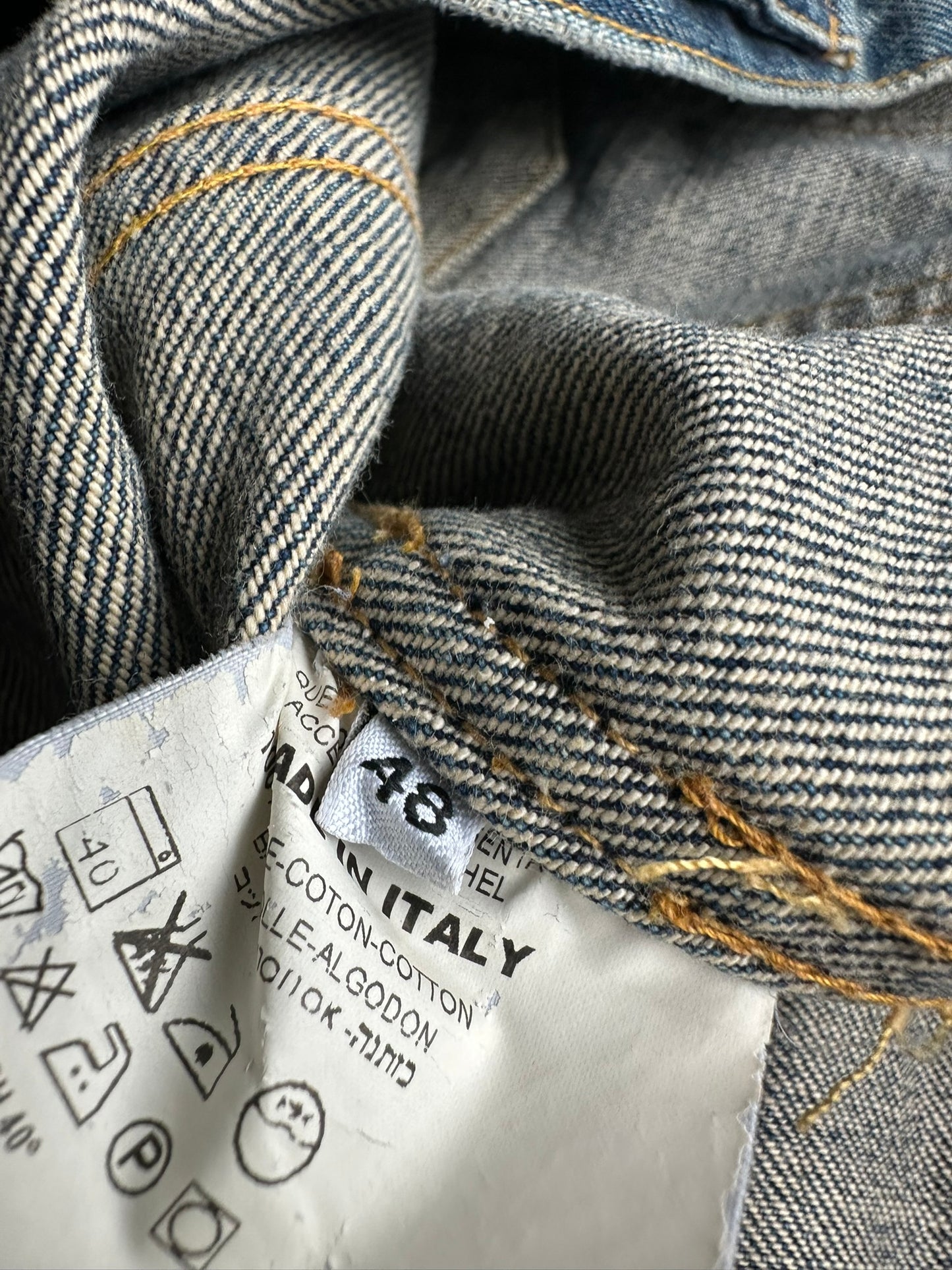 Helmut Lang vintage dark denim classic 2 pocket jacket
