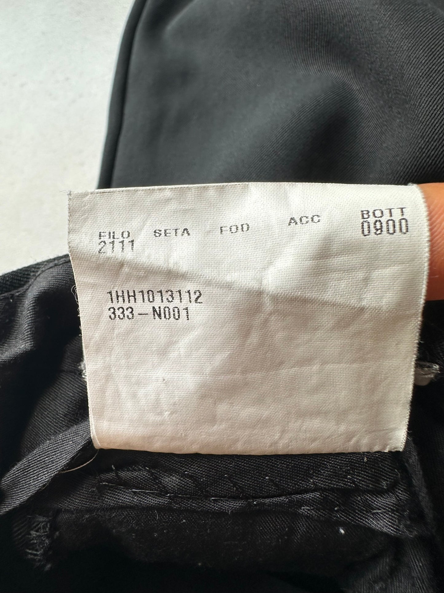 Dior Homme AW01 "Solitaire" straight leg trousers