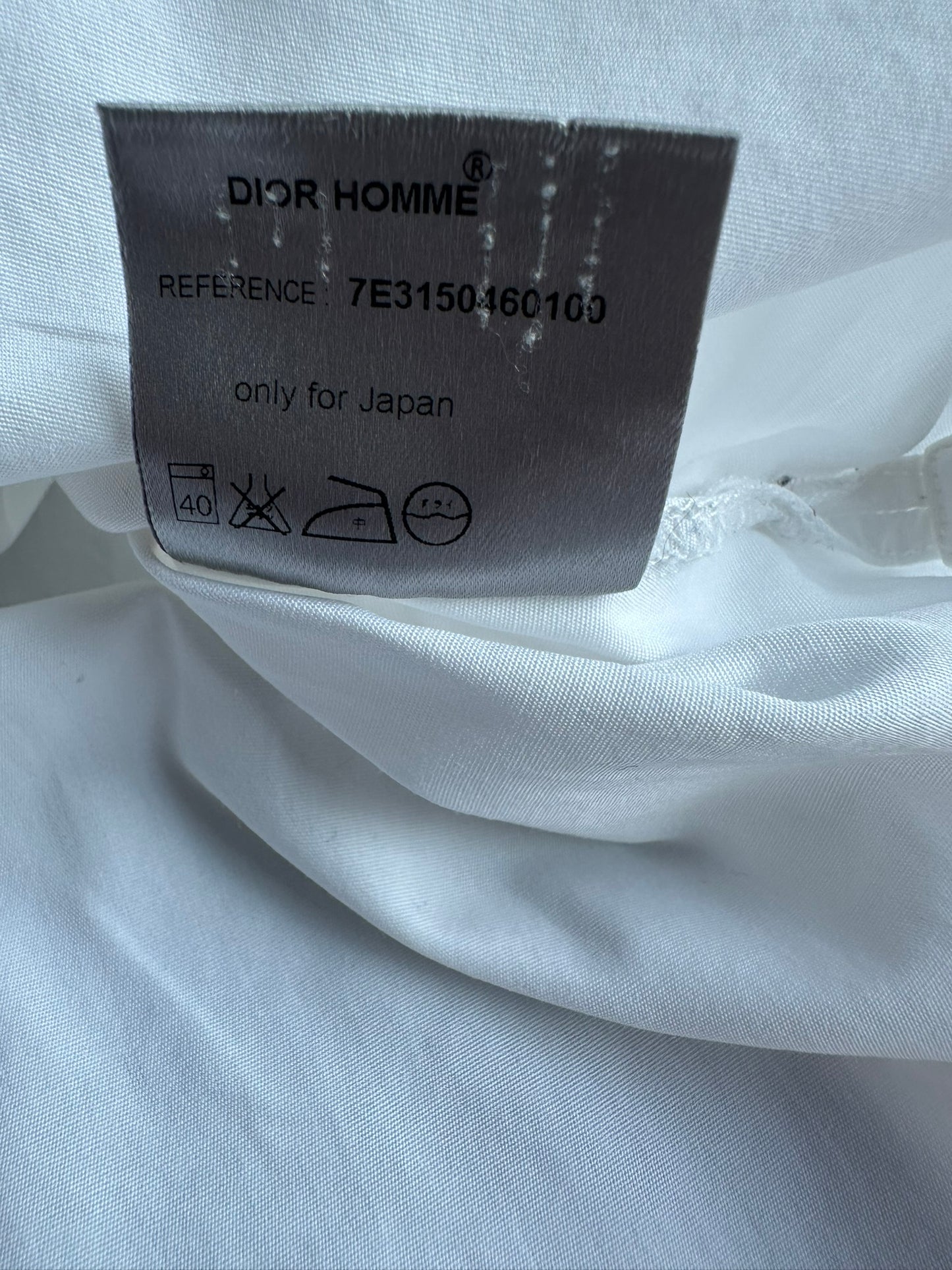 Dior Homme SS07 “We look good together” bee motif button up