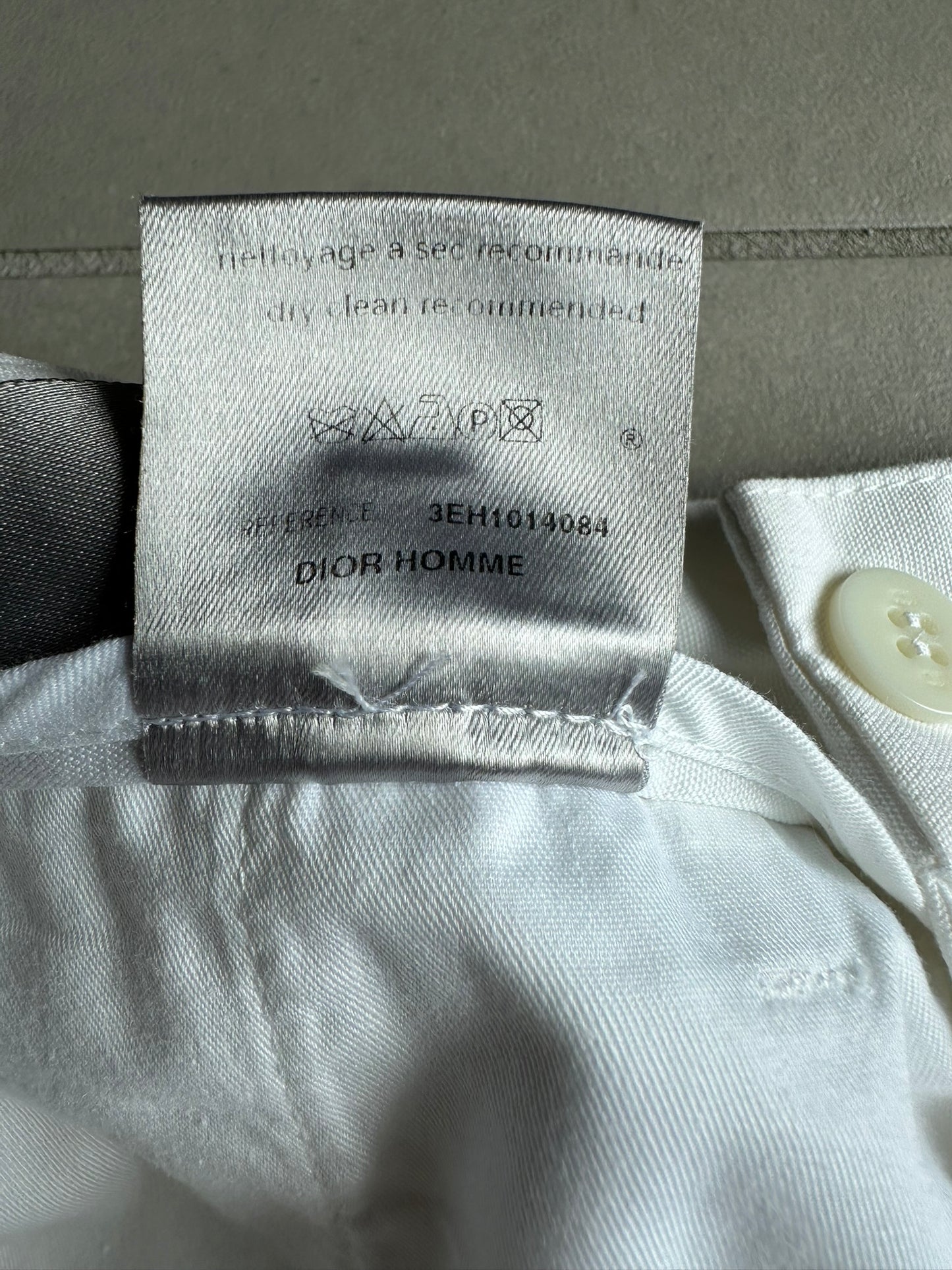 Dior homme SS03 “Follow me” straight leg zipper trousers