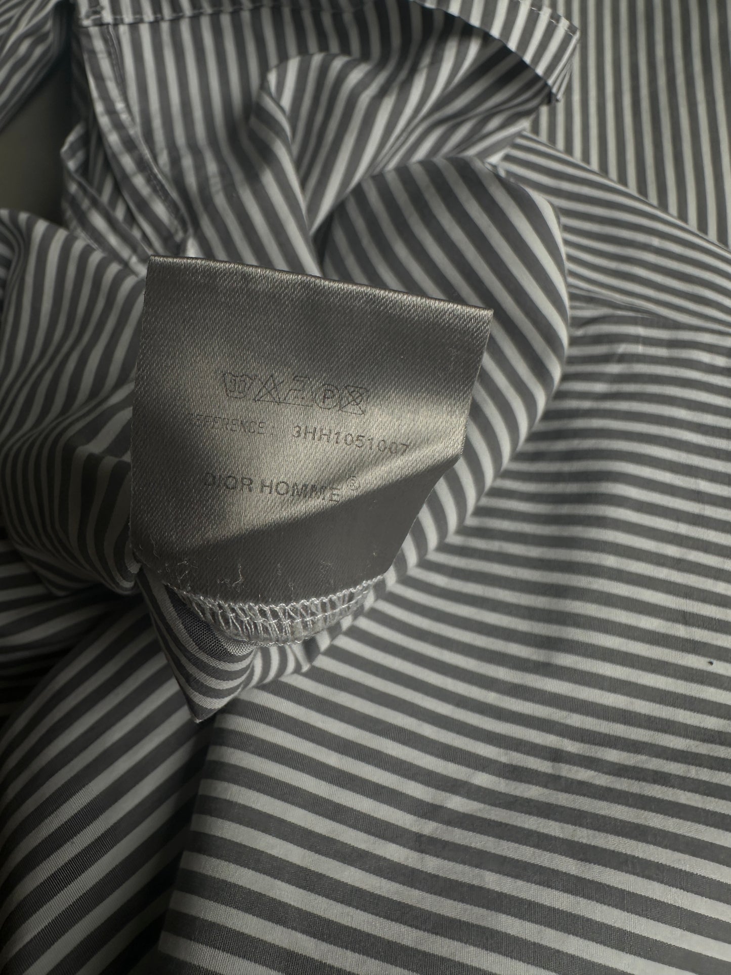 Dior Homme AW03 “LUSTER” Striped button up shirt