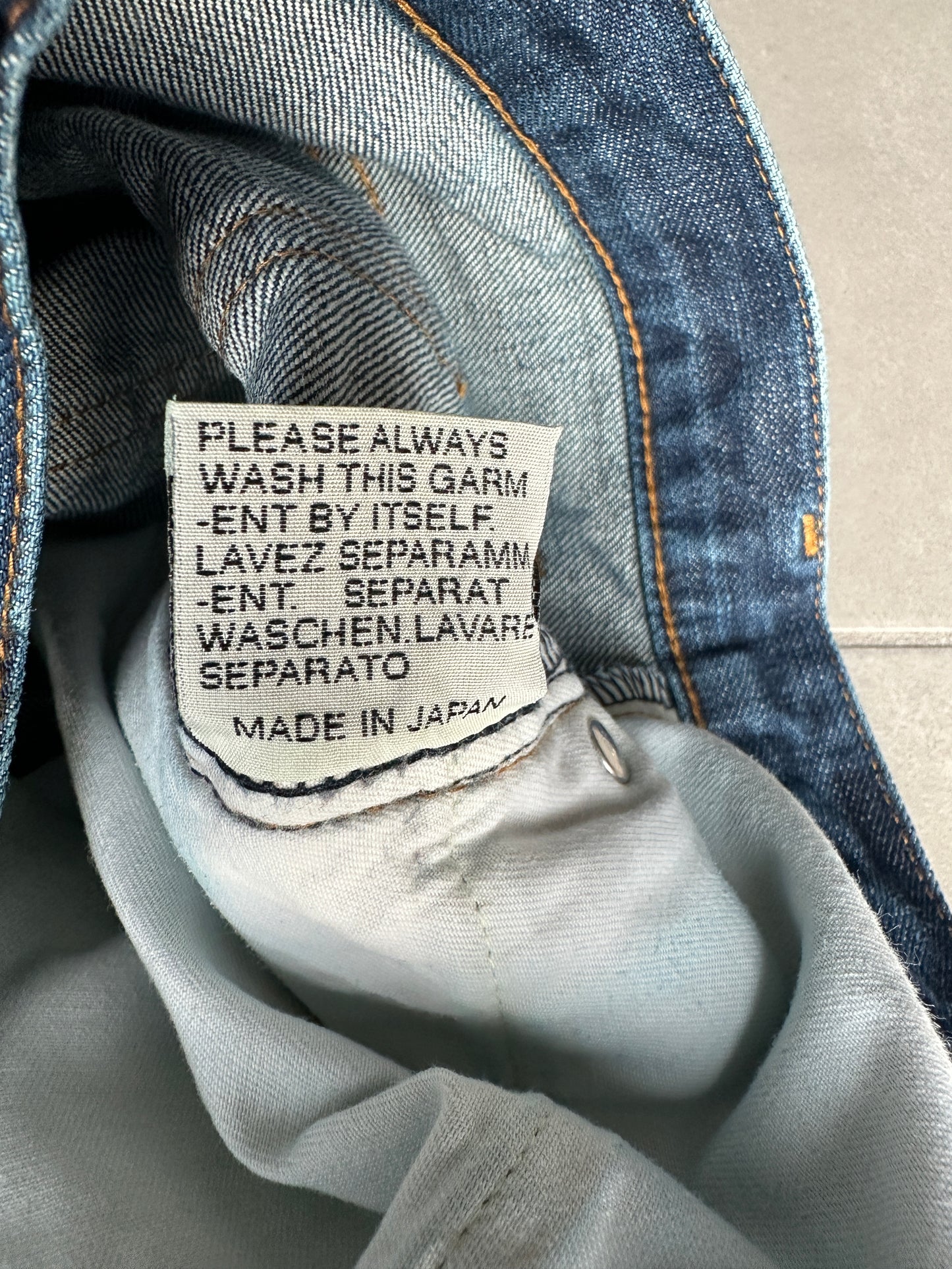 Dior homme AW07 “Navigate” raw MIJ jeans