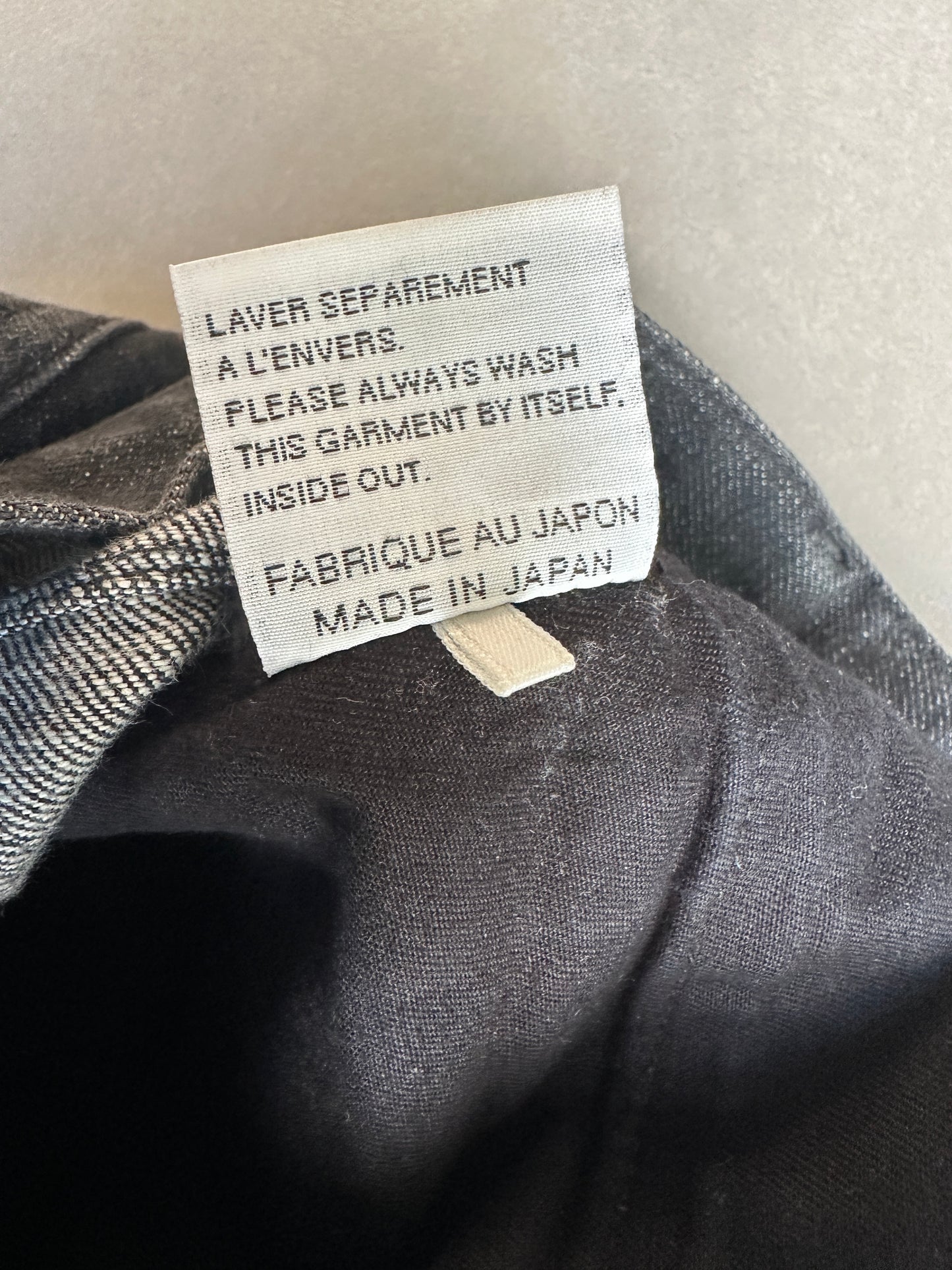 Dior Homme AW07 “Navigate” MIJ raw denim