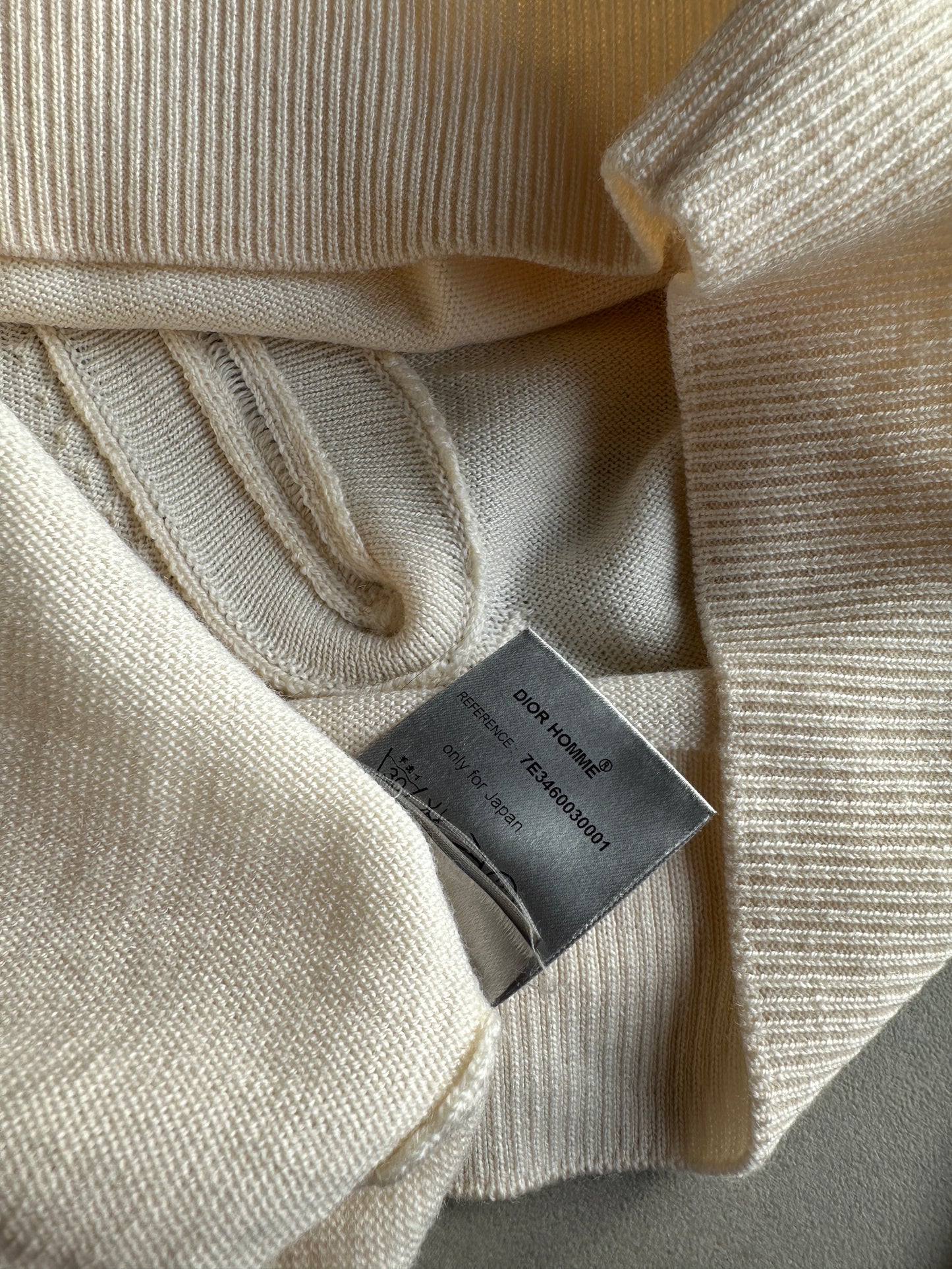 Dior Homme SS07 “We Look Good Together” Slit V-neck sweater