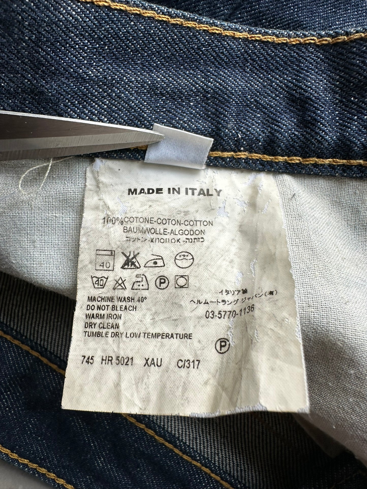 Helmut Lang circa 2000’s Low Waist bootcut denim