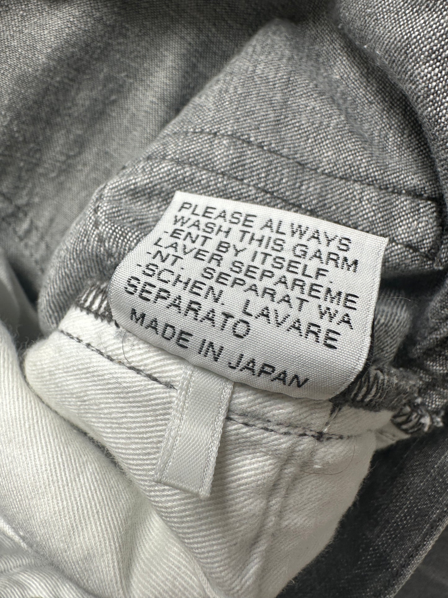Dior homme AW07 “Navigate” raw MIJ jeans