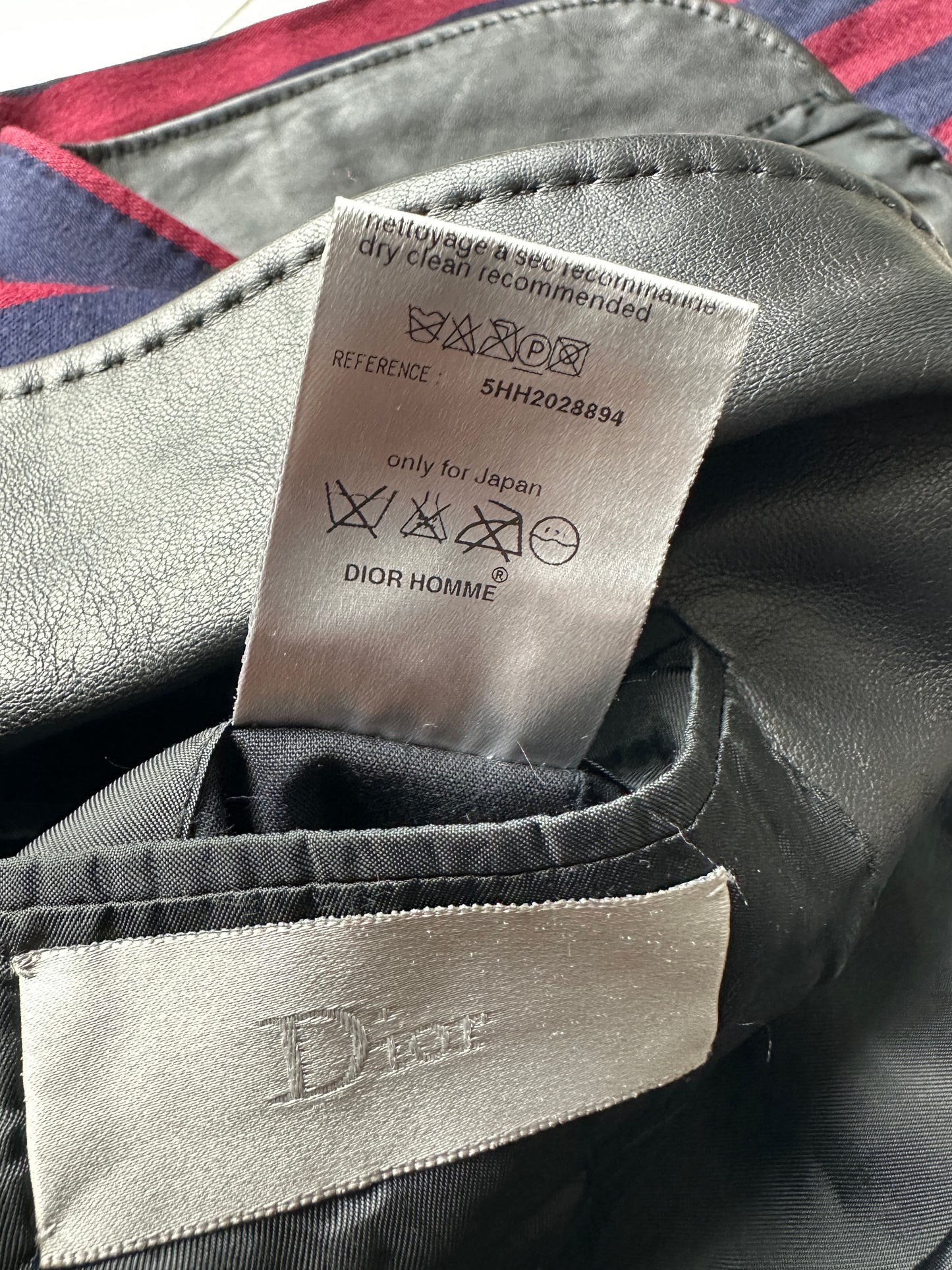 Dior Homme AW05 “In The Morning” leather trimmed Blazer