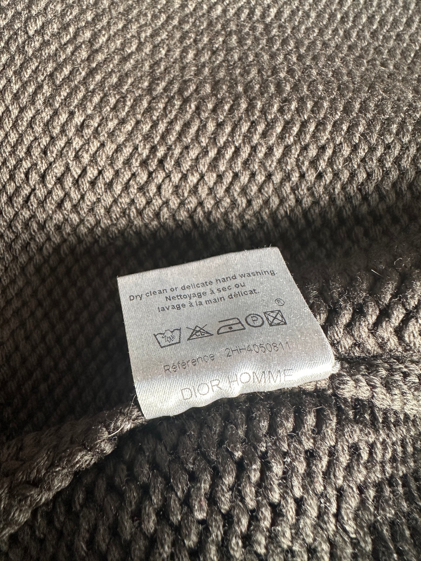 Dior Homme AW02 “Reflexion” merino wool divers knit
