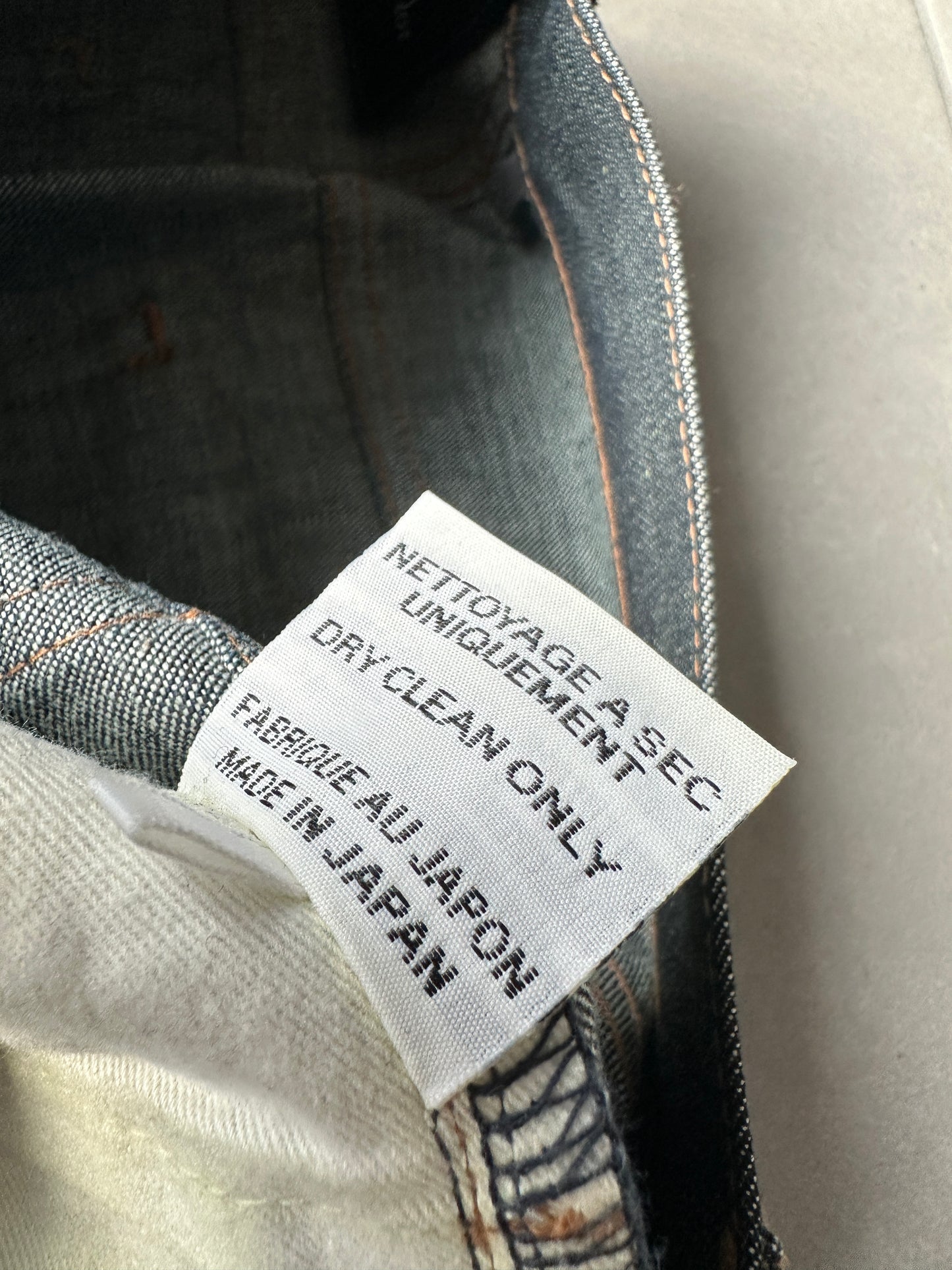 Dior Homme AW07 “Navigate” wax coated denim