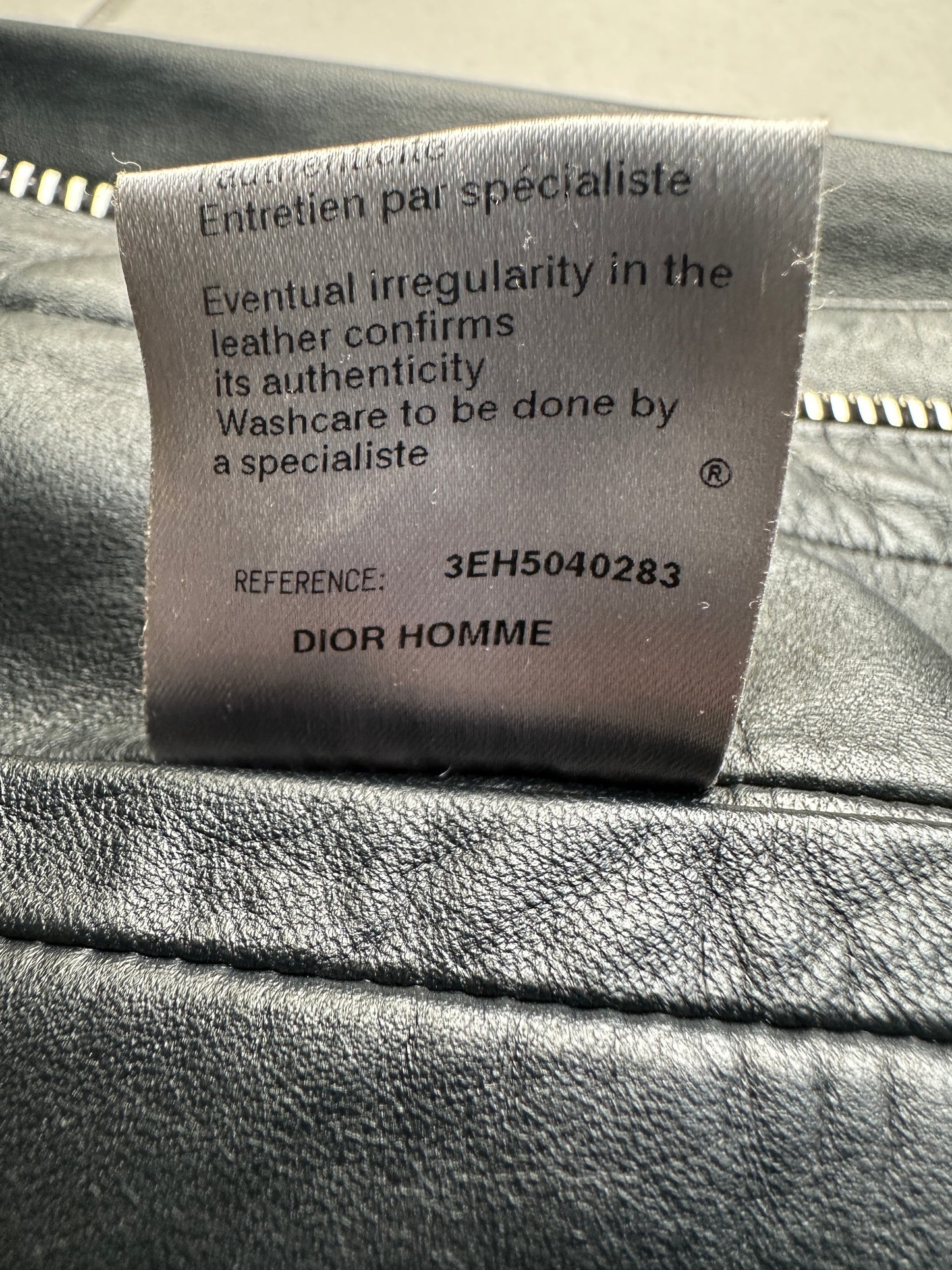 Dior Homme SS03 “Follow Me” leather rider jacket
