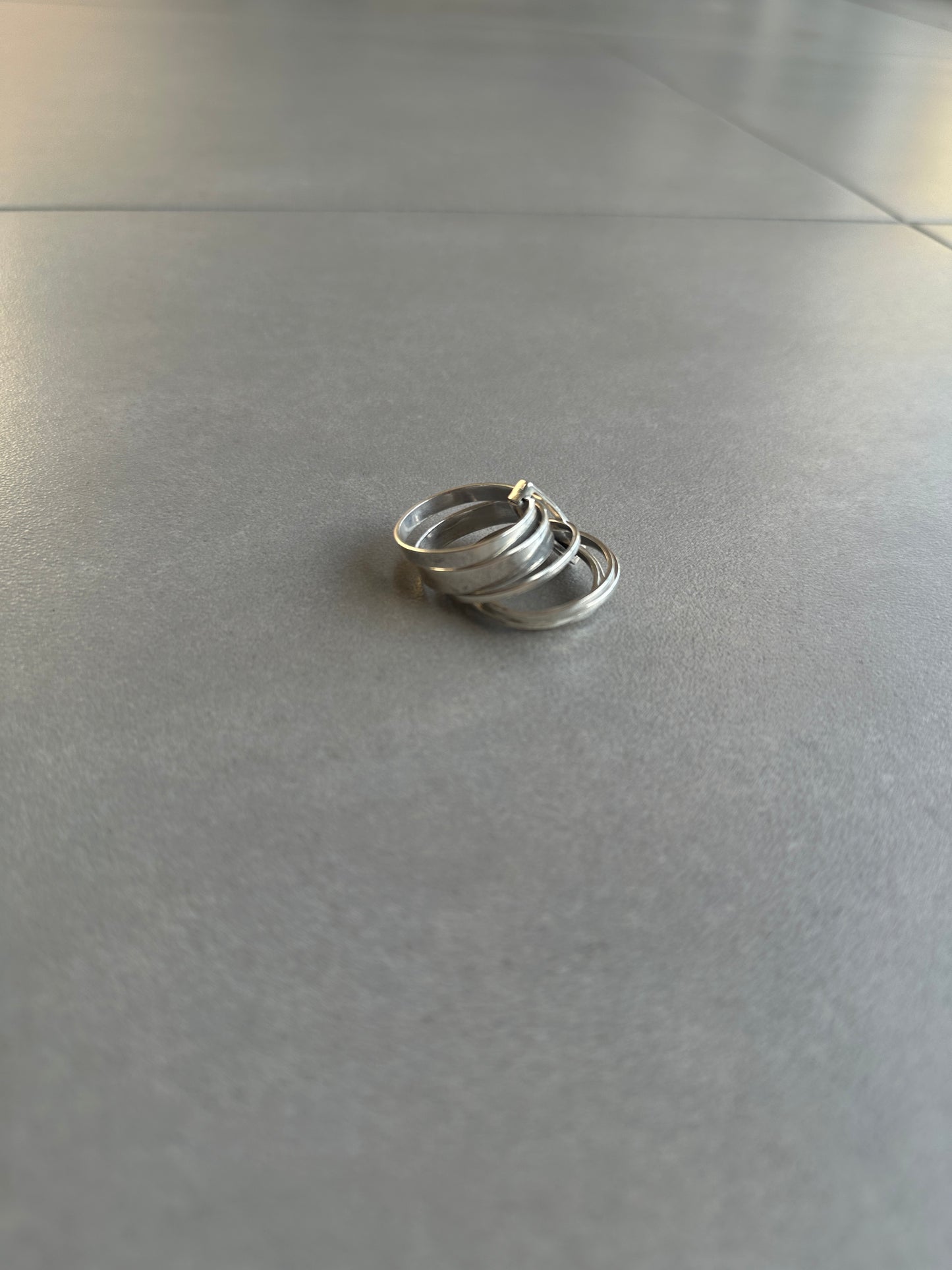 Dior Homme SS04 "Strip" 925 silver ring