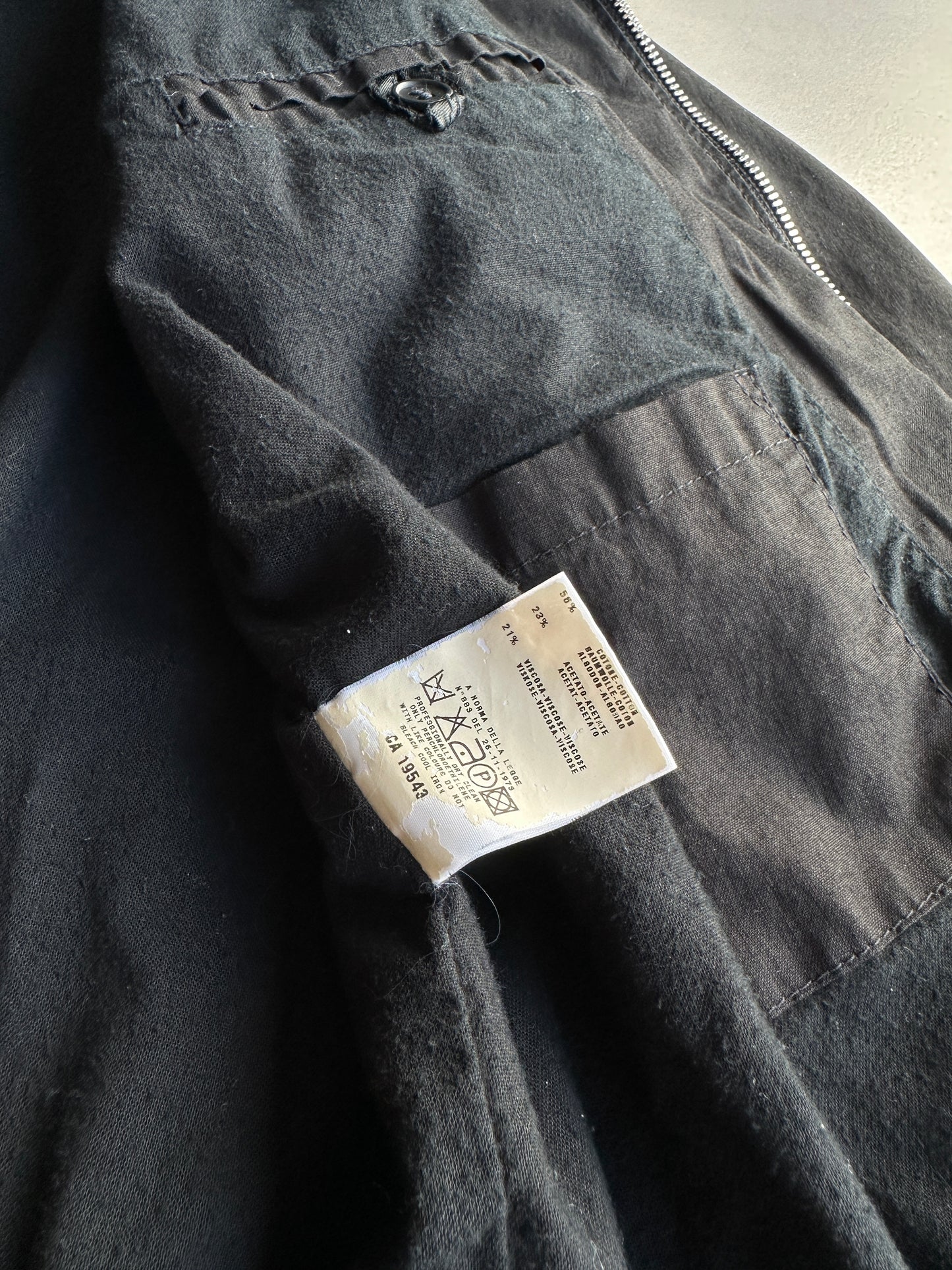 Helmut Lang SS1999 high neck Ma-1 bomber