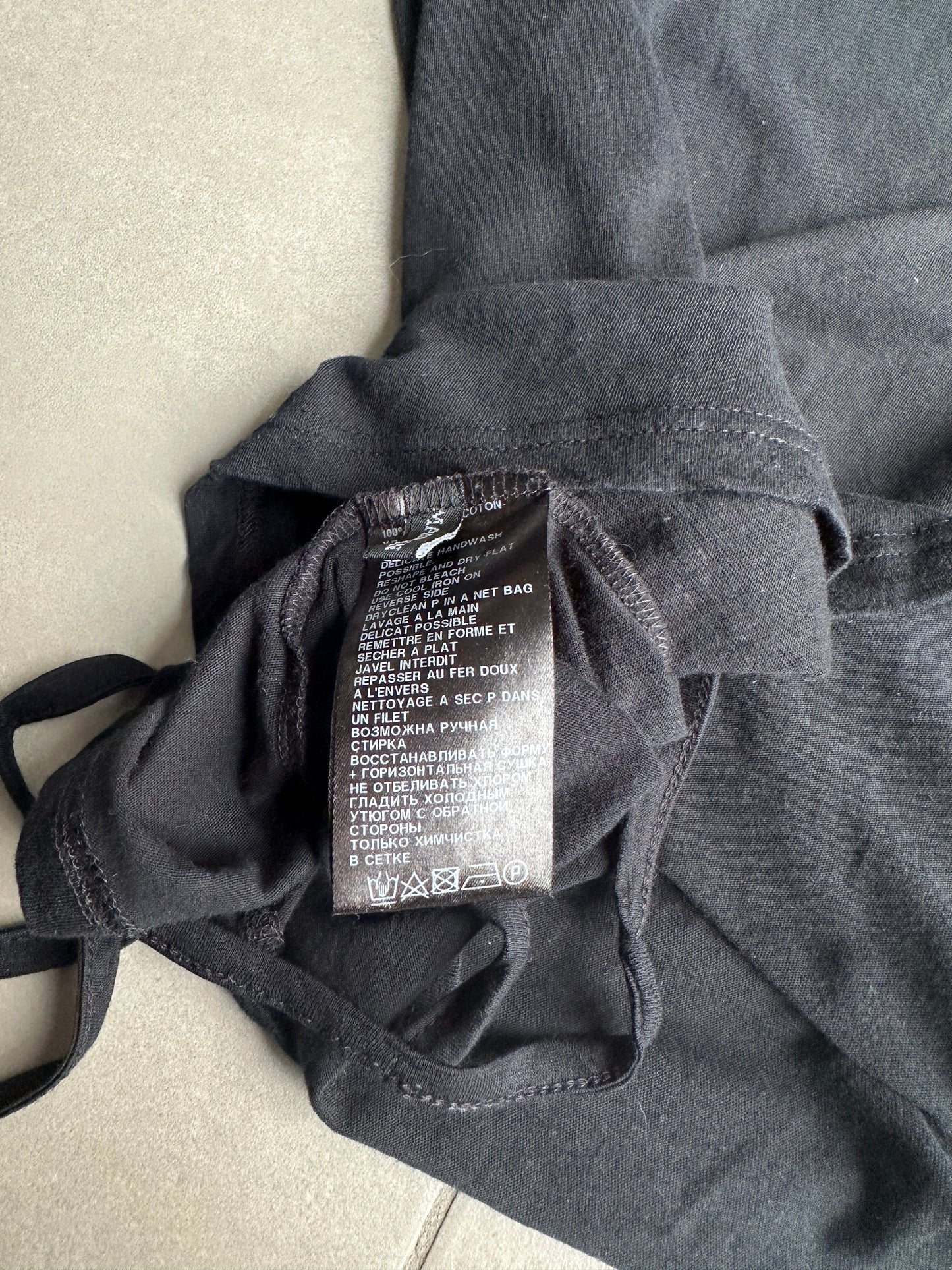 Ann Demeulemeester SS2010 bird print sleeveless shirt