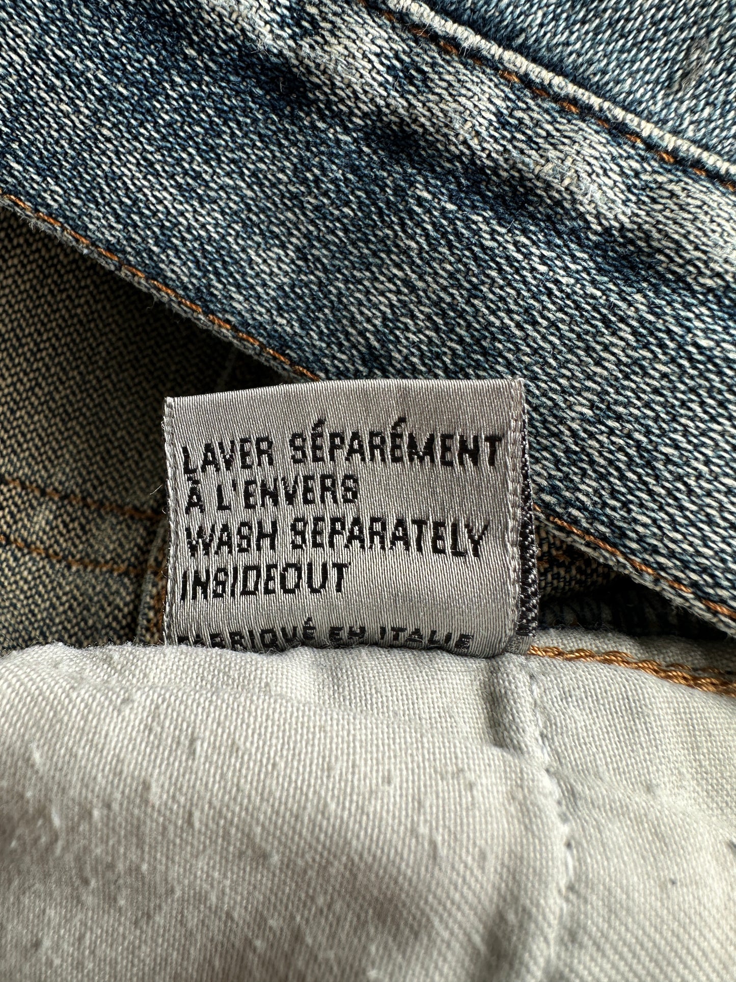 Dior Homme SS07 “We look good together” under my car denim