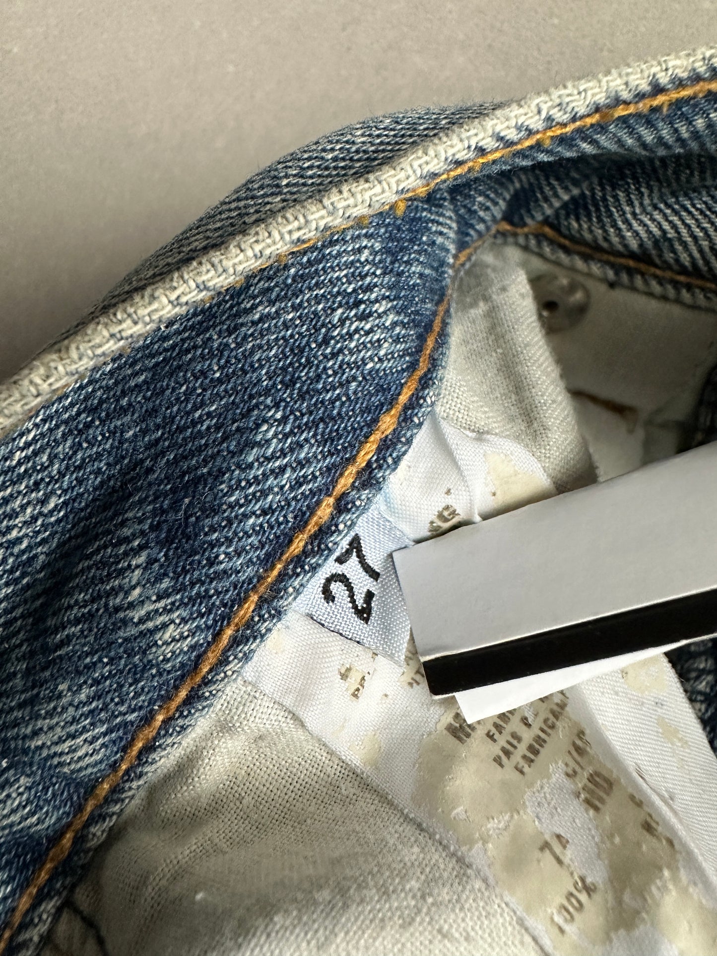 Helmut Lang vintage classic cut sanded denim