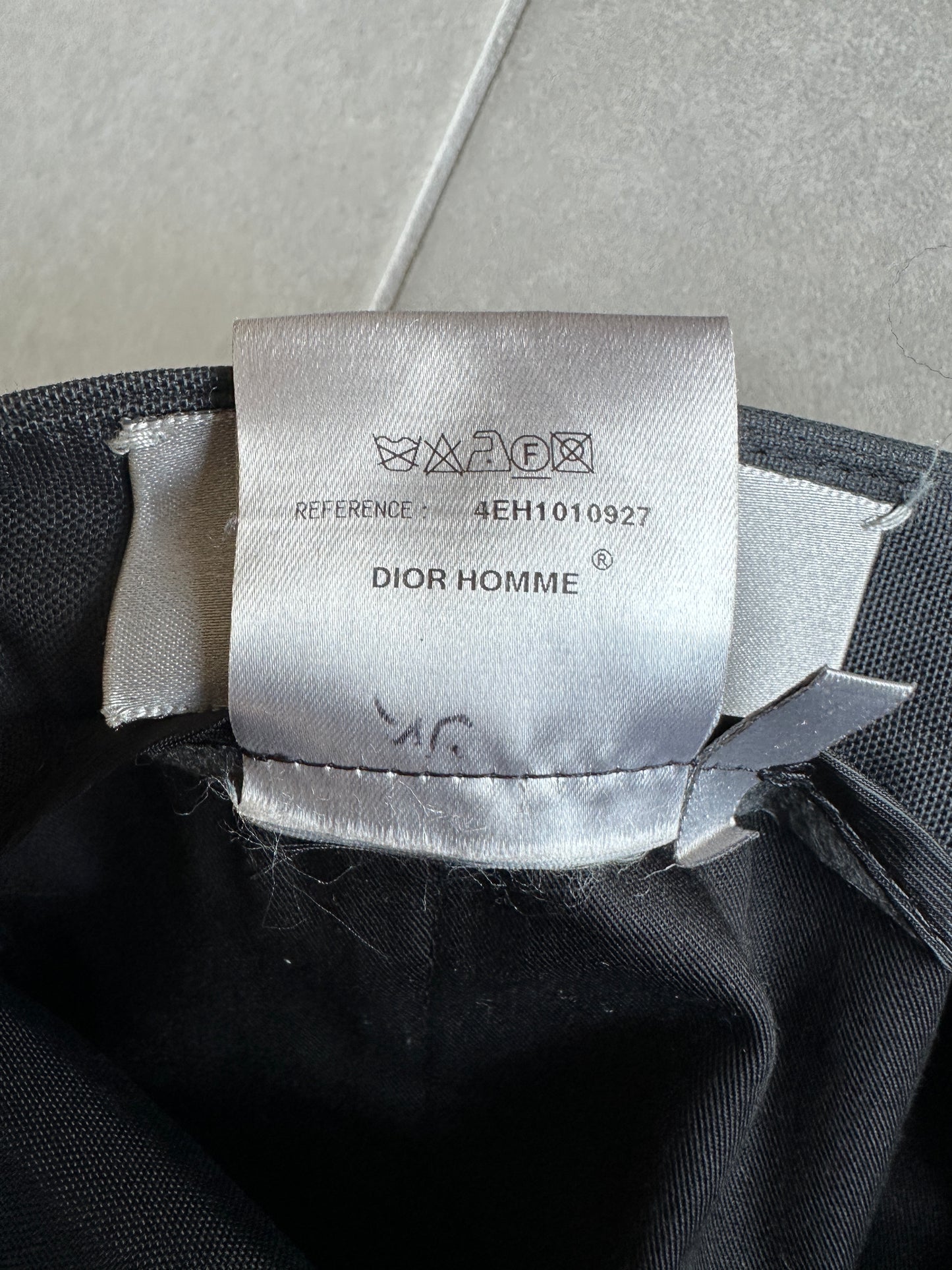 Dior Homme SS04 “strip” shimmering multi-pocket/cargo trousers