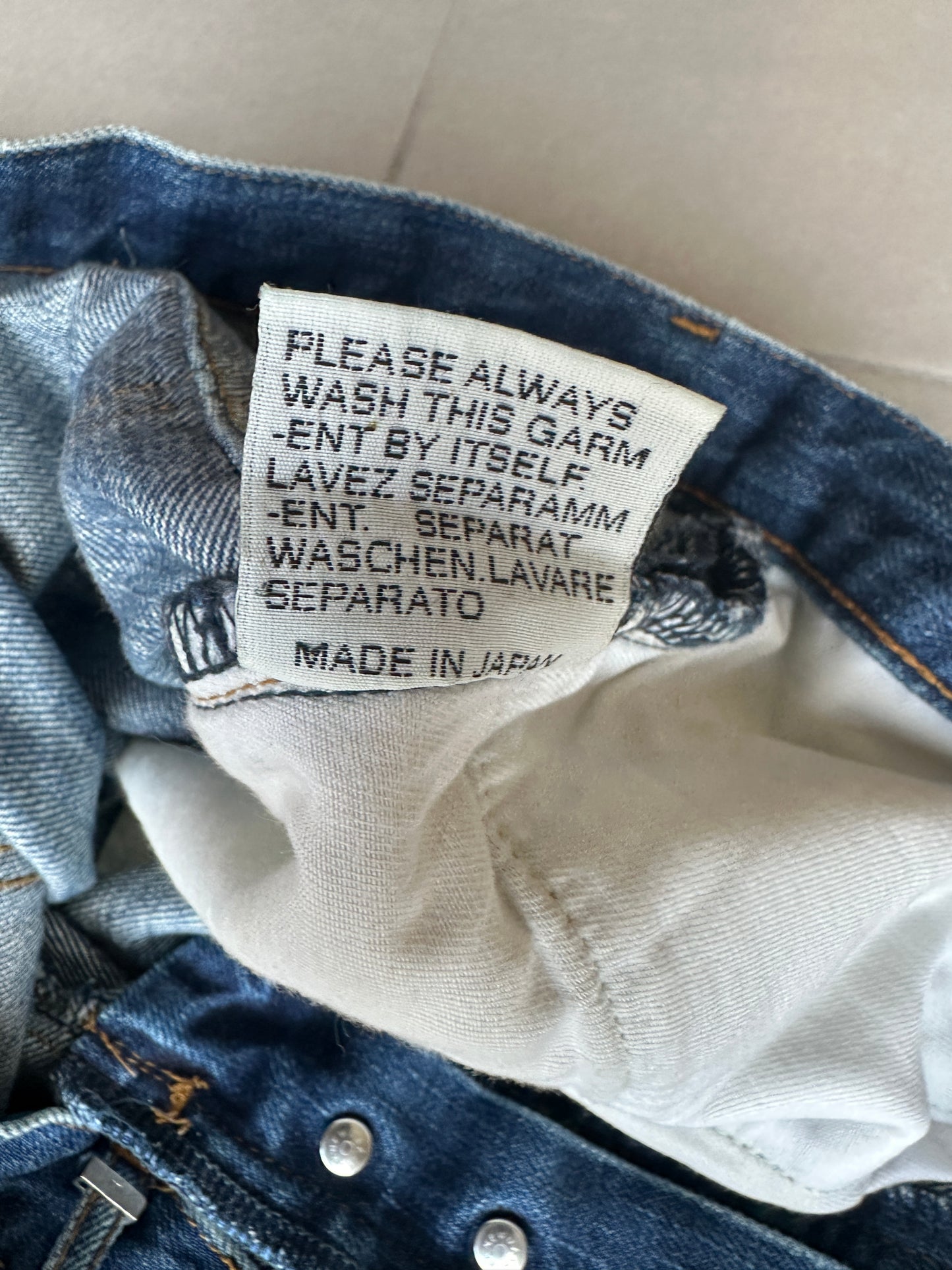 Dior homme AW07 “Navigate” raw MIJ jeans