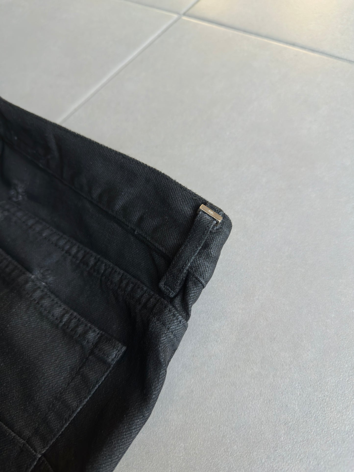 Dior Homme SS04 "STRIP" distressed waxed Denim