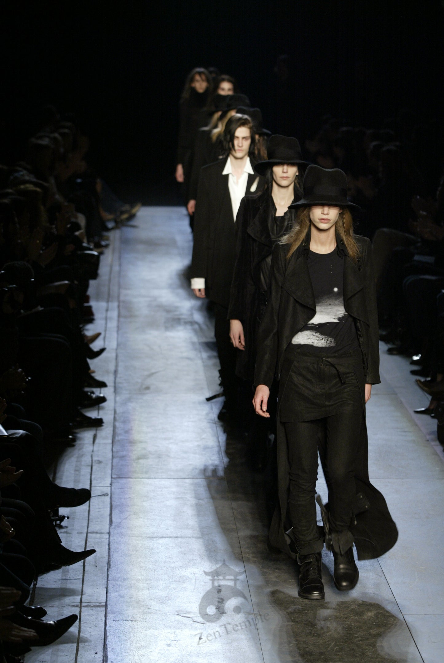 Ann Demeulemeester AW03 sunset long-sleeved shirt