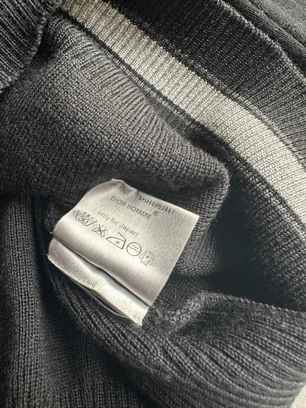 Dior Homme AW05 "in the morning" half zip sweater