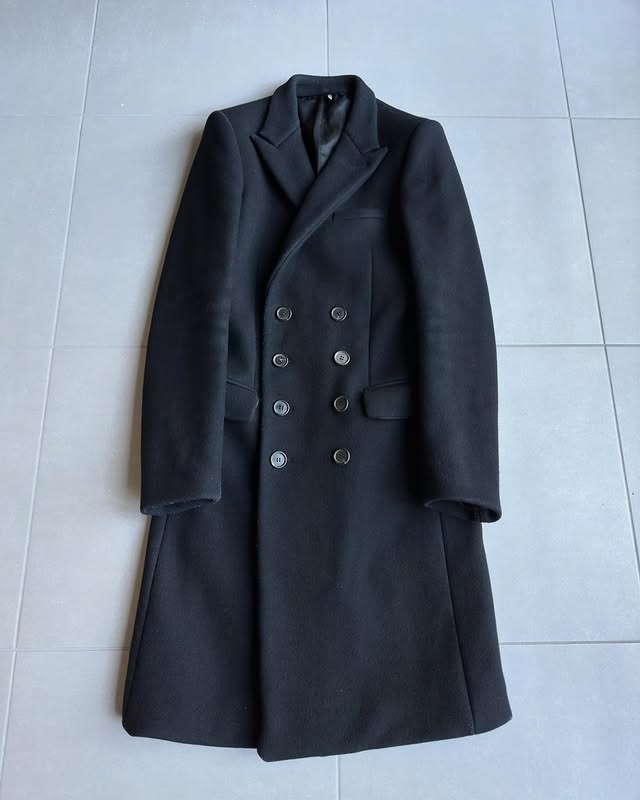 Dior Homme AW02 “Reflexion” wool/angora long coat
