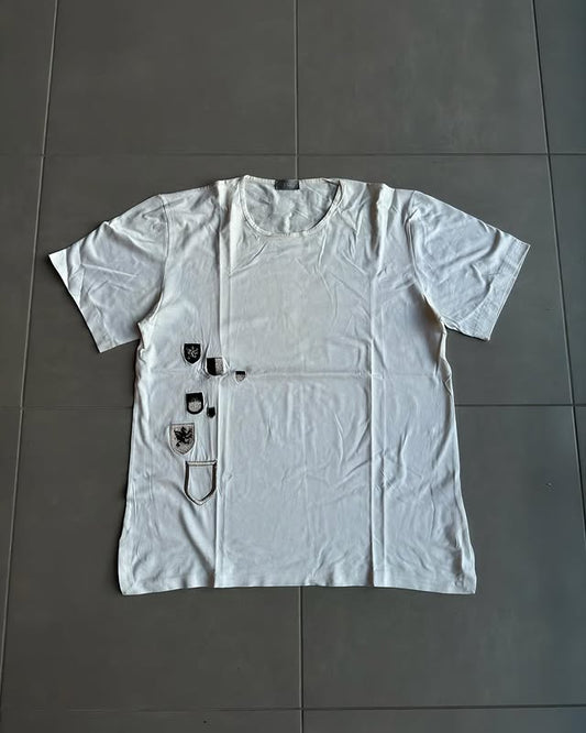Dior Homme AW02 “reflexion” embroidered crest T-shirt